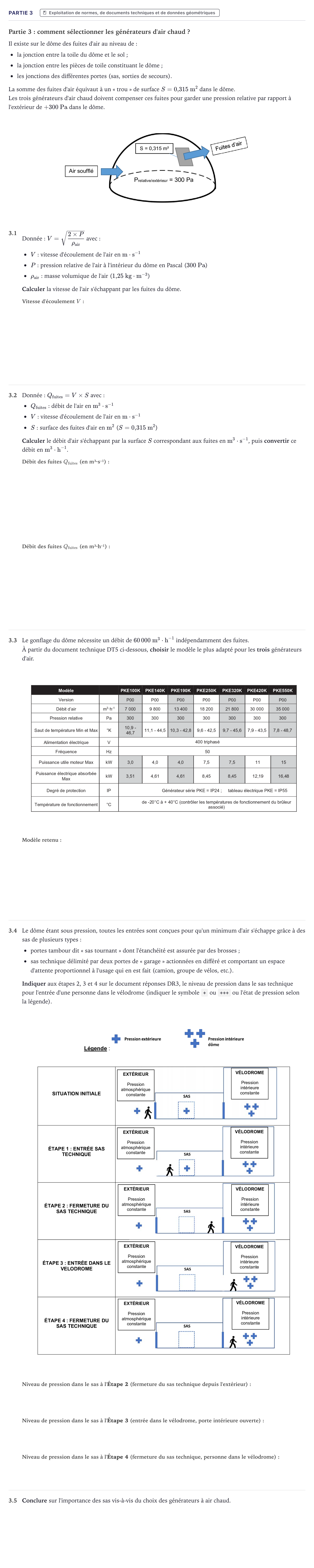 Énoncé: Partie 3 · Bac STI2D Ingénierie, Innovation et Développement Durable Métropole - AC 2023