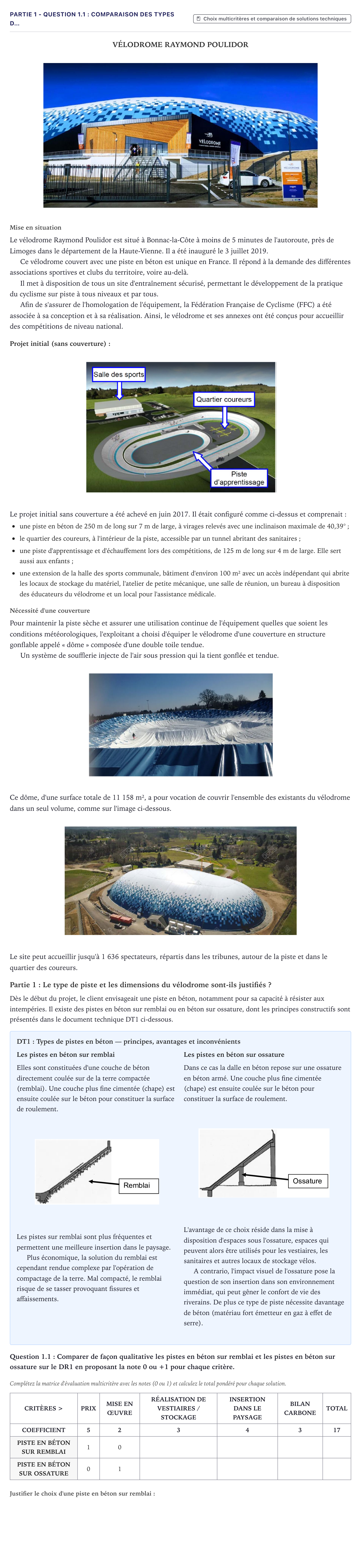 Énoncé: Partie 1 - Question 1.1 : Comparaison des types d… · Bac STI2D Ingénierie, Innovation et Développement Durable Métropole - EE 2023