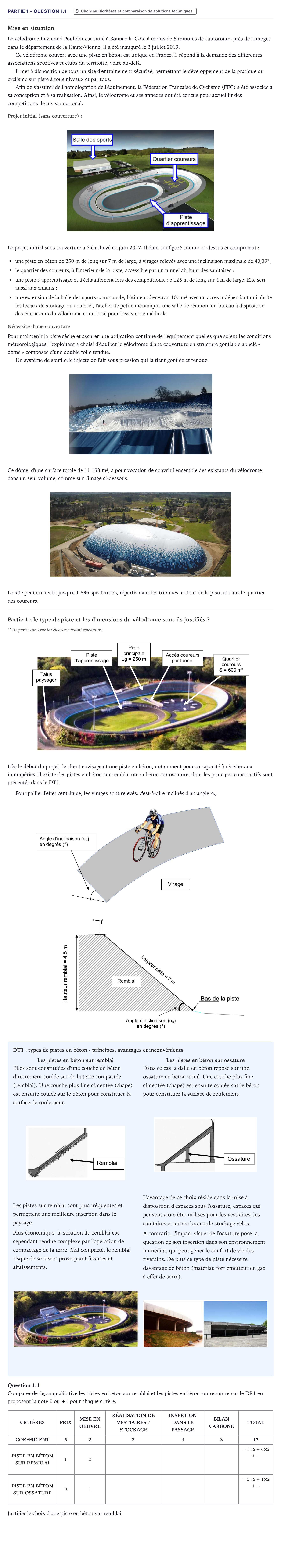 Énoncé: Partie 1 - Question 1.1 · Bac STI2D Ingénierie, Innovation et Développement Durable Métropole - ITEC 2023
