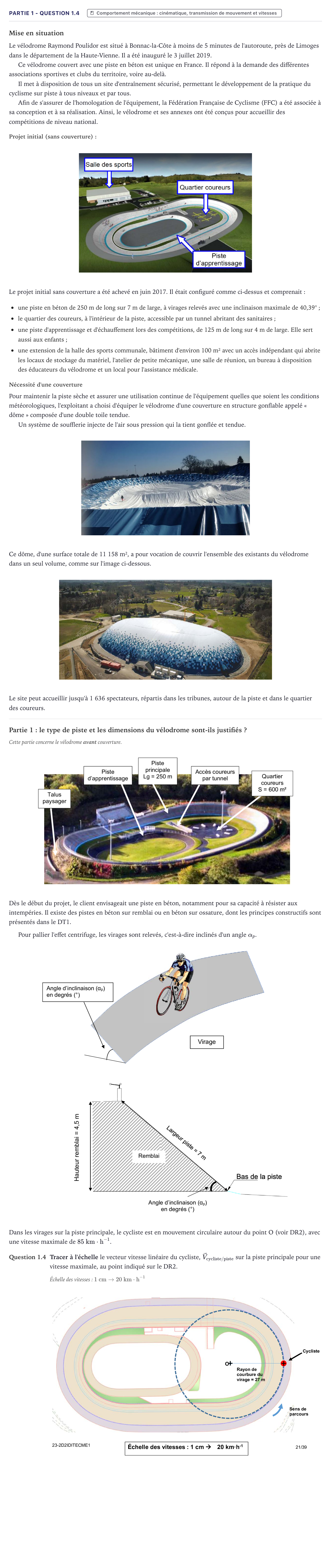 Énoncé: Partie 1 - Question 1.4 · Bac STI2D Ingénierie, Innovation et Développement Durable Métropole - ITEC 2023