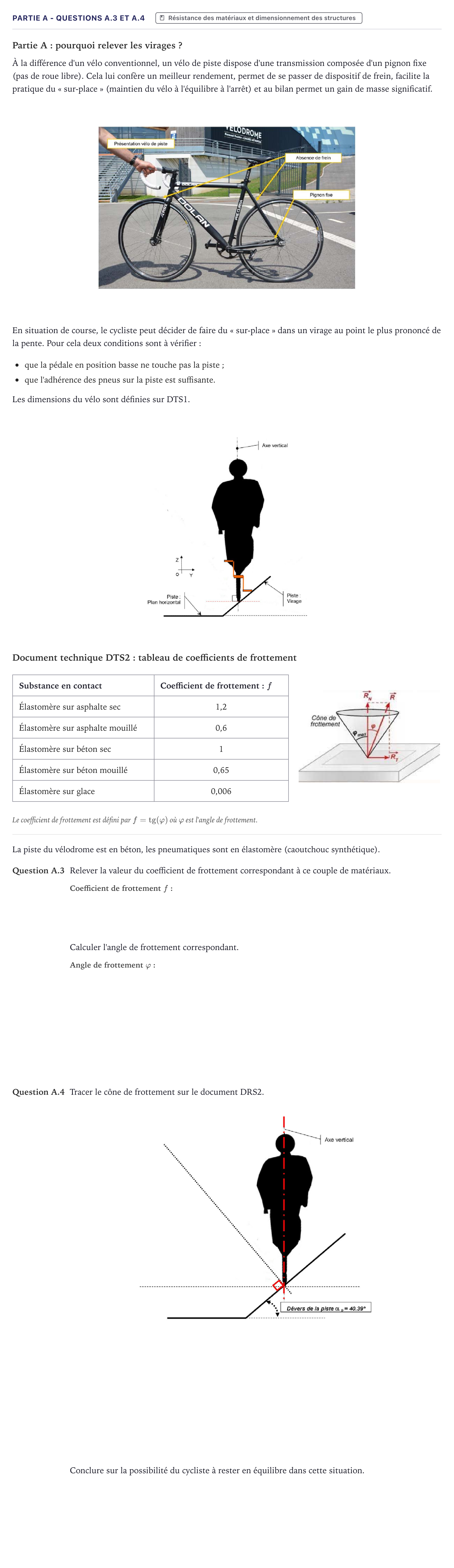 Énoncé: Partie A - Questions A.3 et A.4 · Bac STI2D Ingénierie, Innovation et Développement Durable Métropole - ITEC 2023
