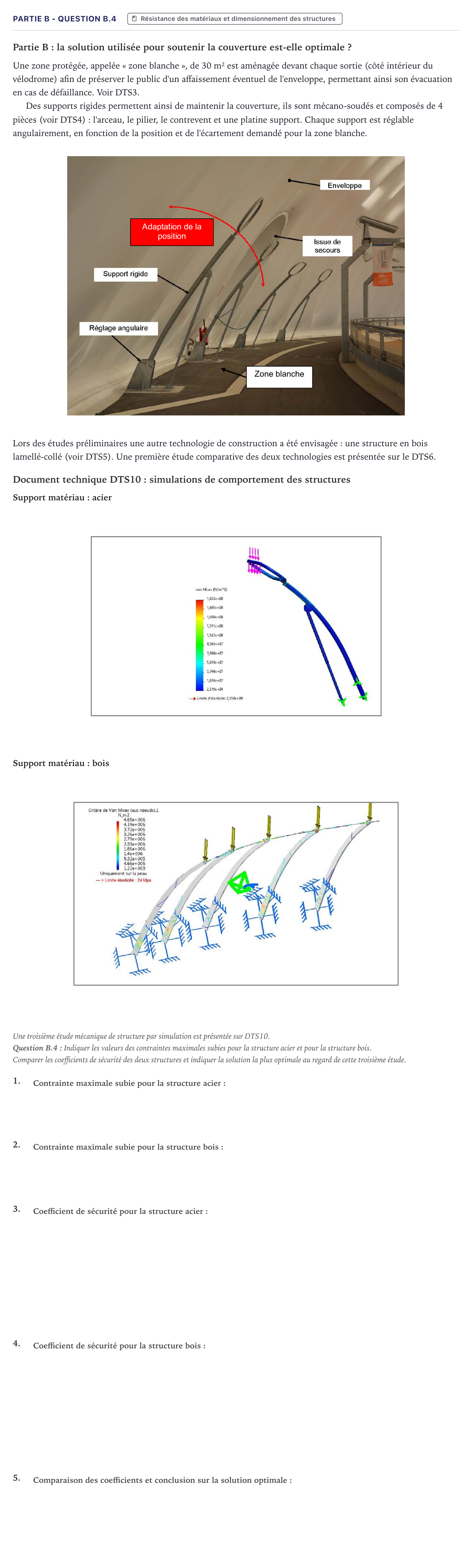 Énoncé: Partie B - Question B.4 · Bac STI2D Ingénierie, Innovation et Développement Durable Métropole - ITEC 2023