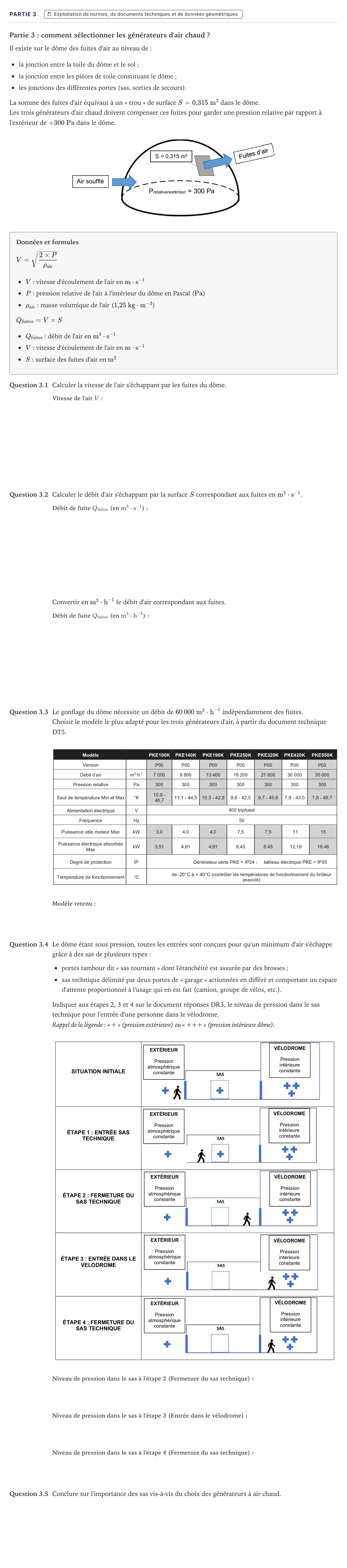 Énoncé: Partie 3 · Bac STI2D Ingénierie, Innovation et Développement Durable Métropole - SIN 2023