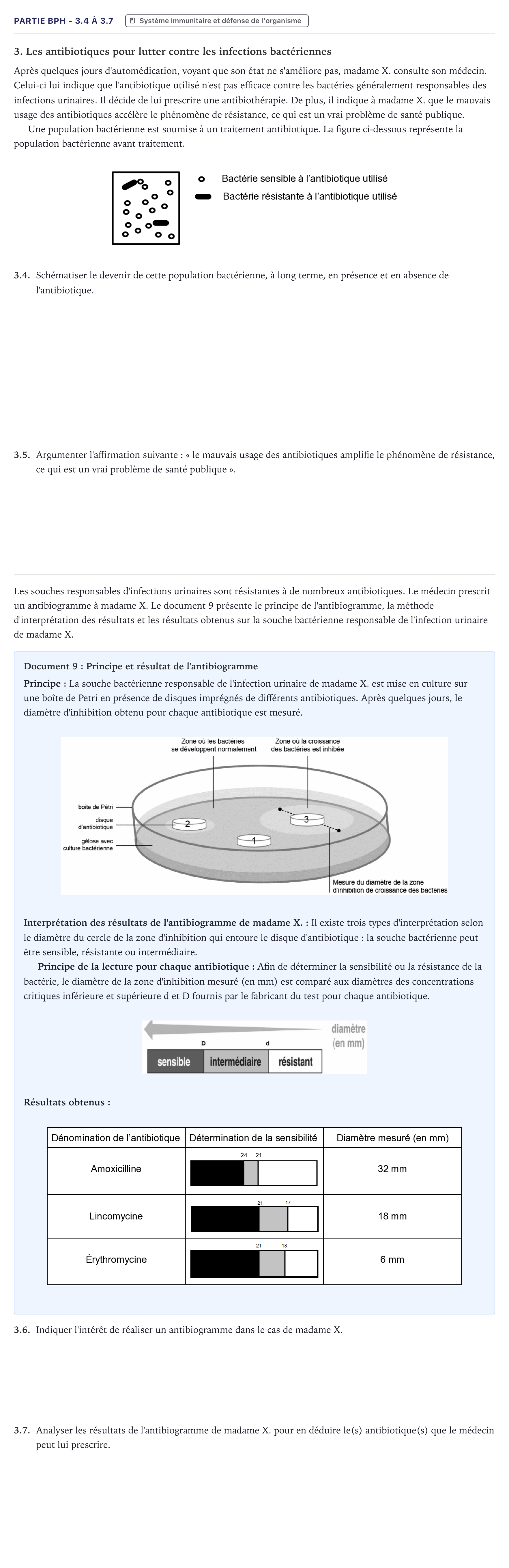 Énoncé: Partie BPH - 3.4 à 3.7 · Bac ST2S Chimie, Biologie et Physiopathologie Humaines Métropole 2022