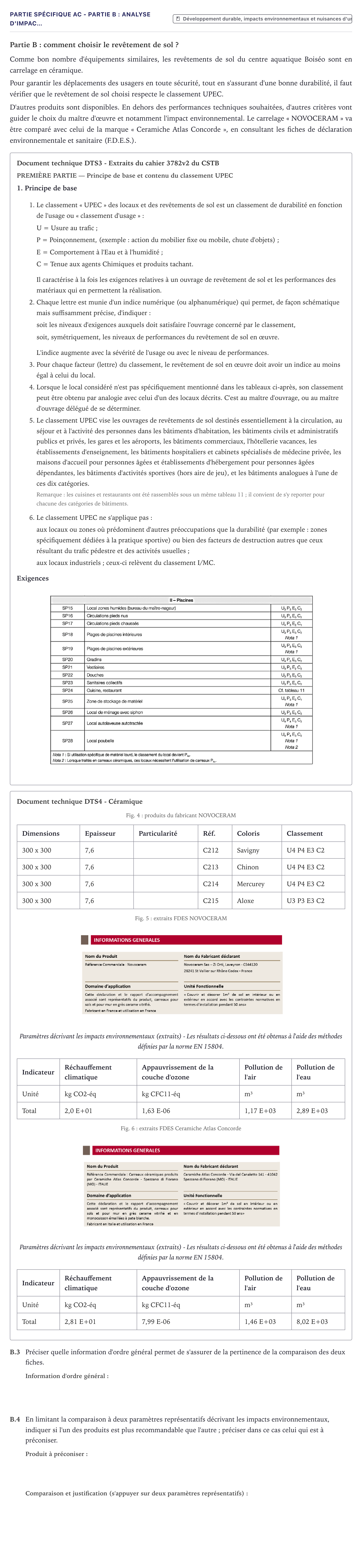 Énoncé: Partie Spécifique AC - Partie B : Analyse d'impac… · Bac STI2D Ingénierie, Innovation et Développement Durable Métropole - AC 2022