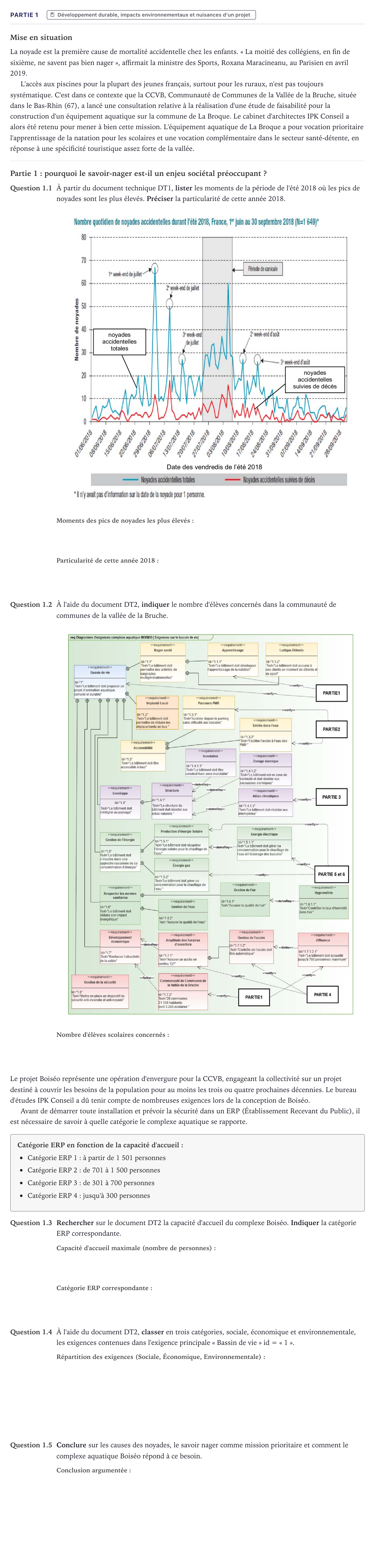 Énoncé: Partie 1 · Bac STI2D Ingénierie, Innovation et Développement Durable Métropole - SIN 2022