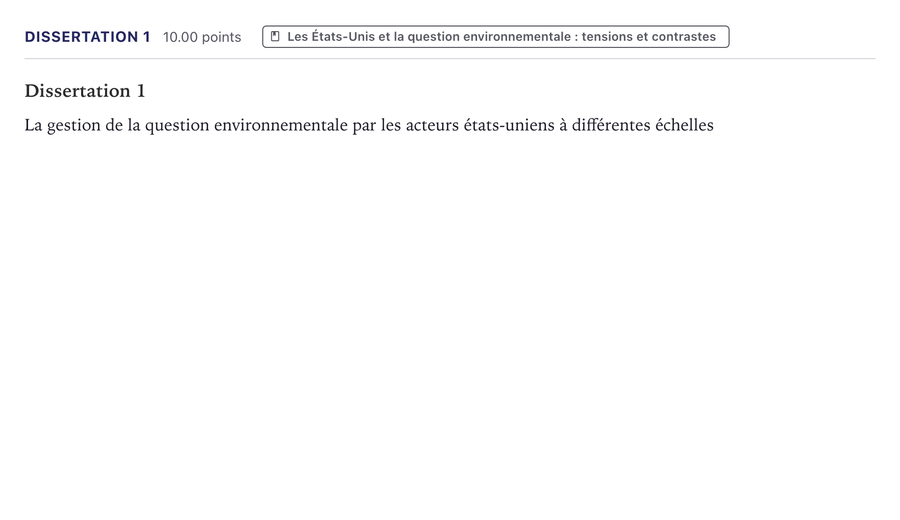 Énoncé: Dissertation 1 · Bac Histoire-Géographie, Géopolitique et Sciences Politiques Métropole 2021 (sujet 2)
