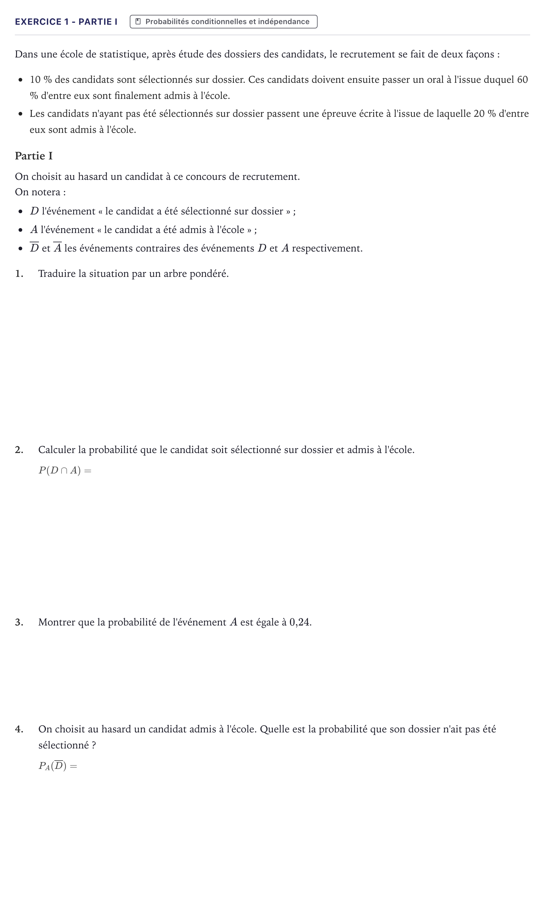 Énoncé: Exercice 1 - Partie I · Bac Mathématiques Métropole 2021 (sujet 1)