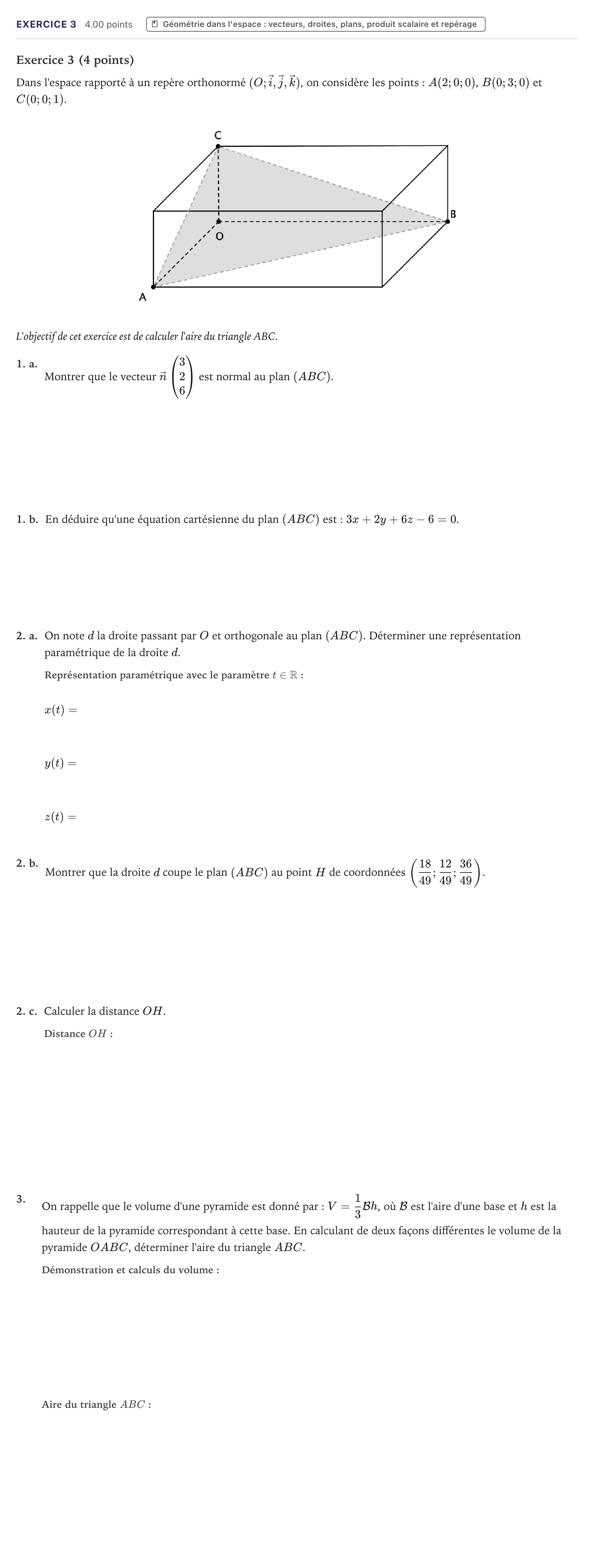 Énoncé: Exercice 3 · Bac Mathématiques Métropole 2021 (sujet 2)