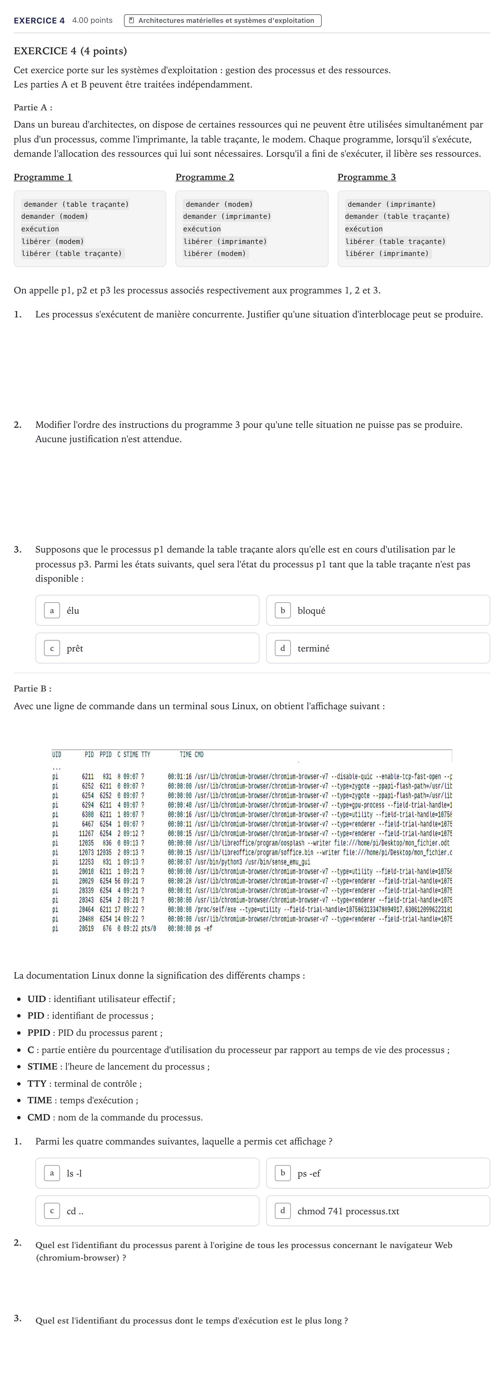 Énoncé: Exercice 4 · Bac Numérique et Sciences Informatiques Métropole 2021 (sujet 2)