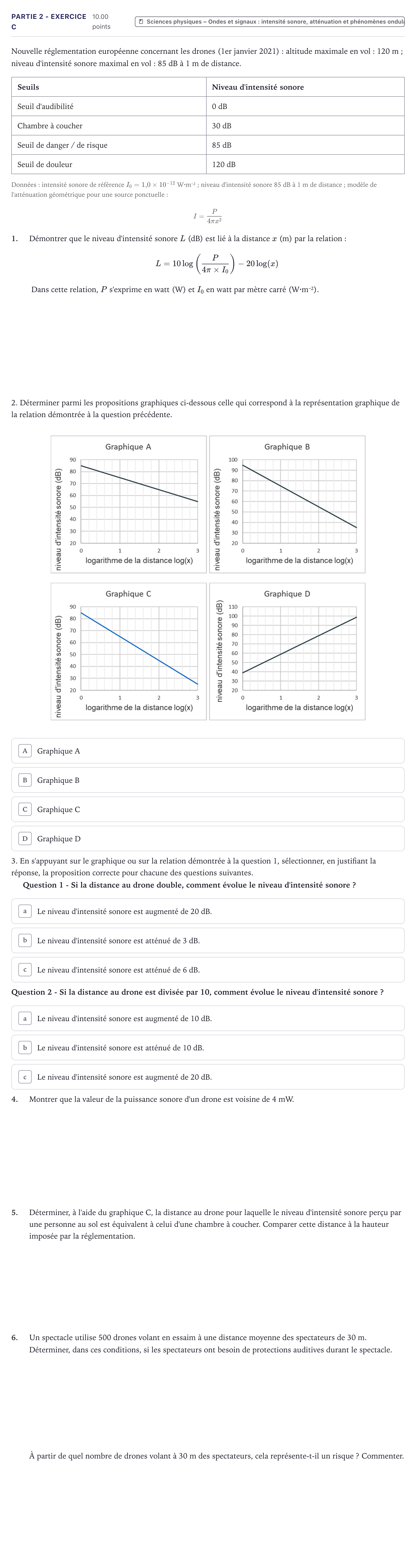 Énoncé: Partie 2 - Exercice C · Bac Sciences de l'Ingénieur Métropole 2021 (sujet 2)