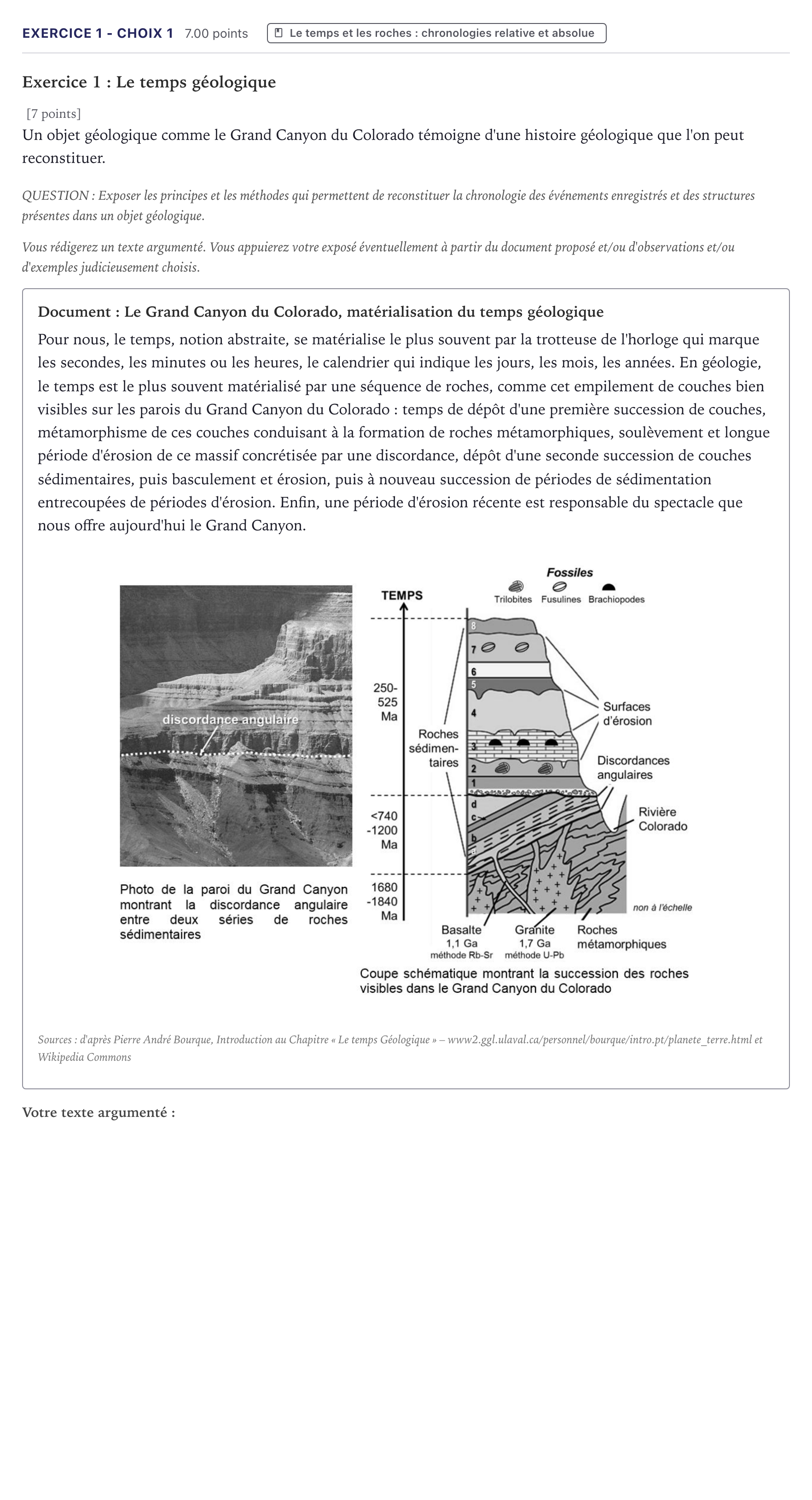 Énoncé: Exercice 1 - Choix 1 · Bac Sciences de la Vie et de la Terre Métropole 2021 (sujet 1)