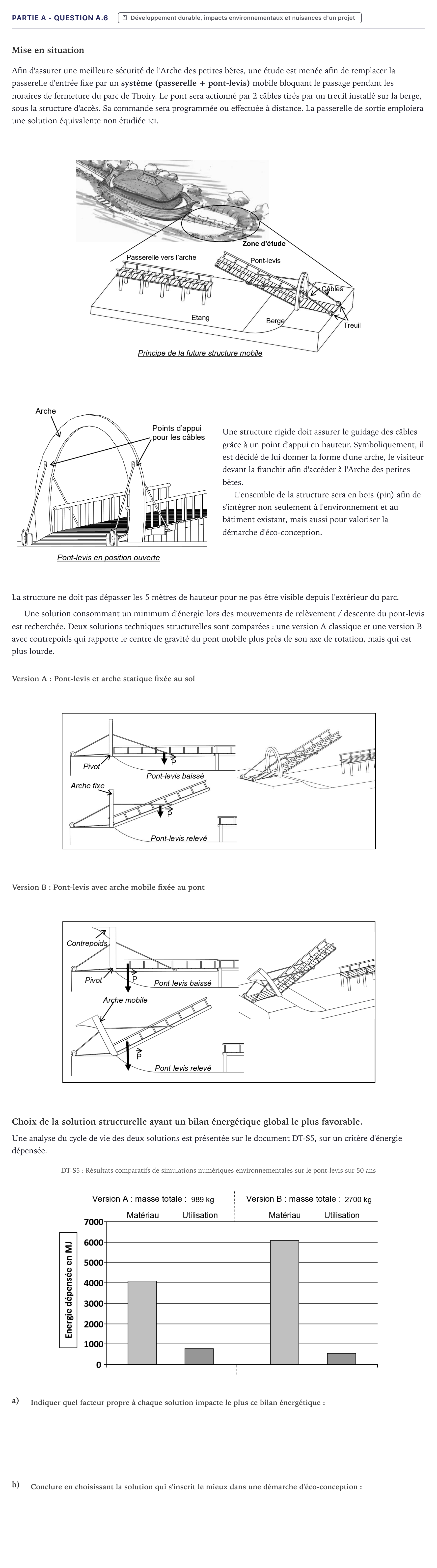 Énoncé: Partie A - Question A.6 · Bac STI2D Ingénierie, Innovation et Développement Durable Métropole - ITEC 2021