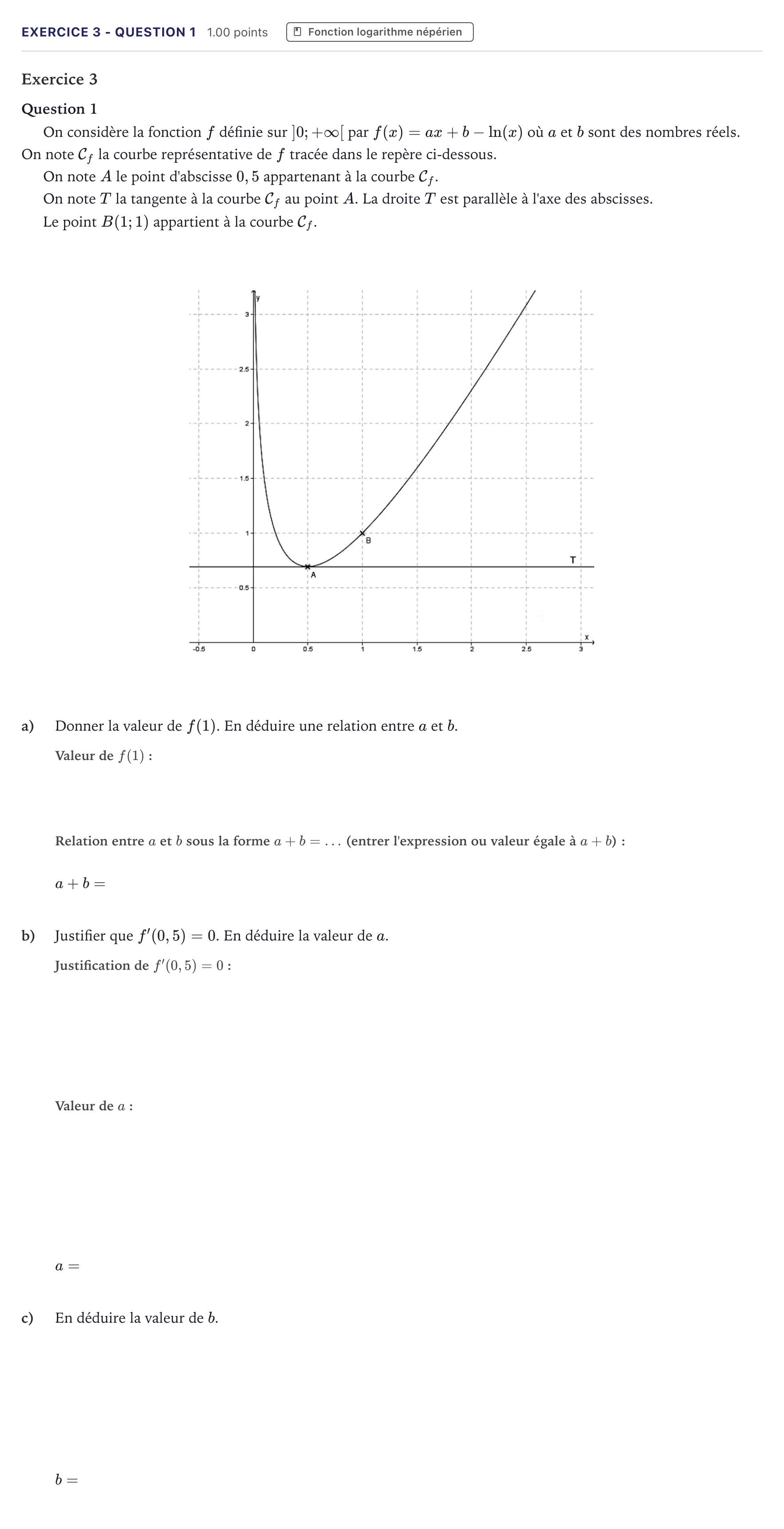 Énoncé: Exercice 3 - Question 1 · Bac STI2D Physique-Chimie et Mathématiques Métropole 2021