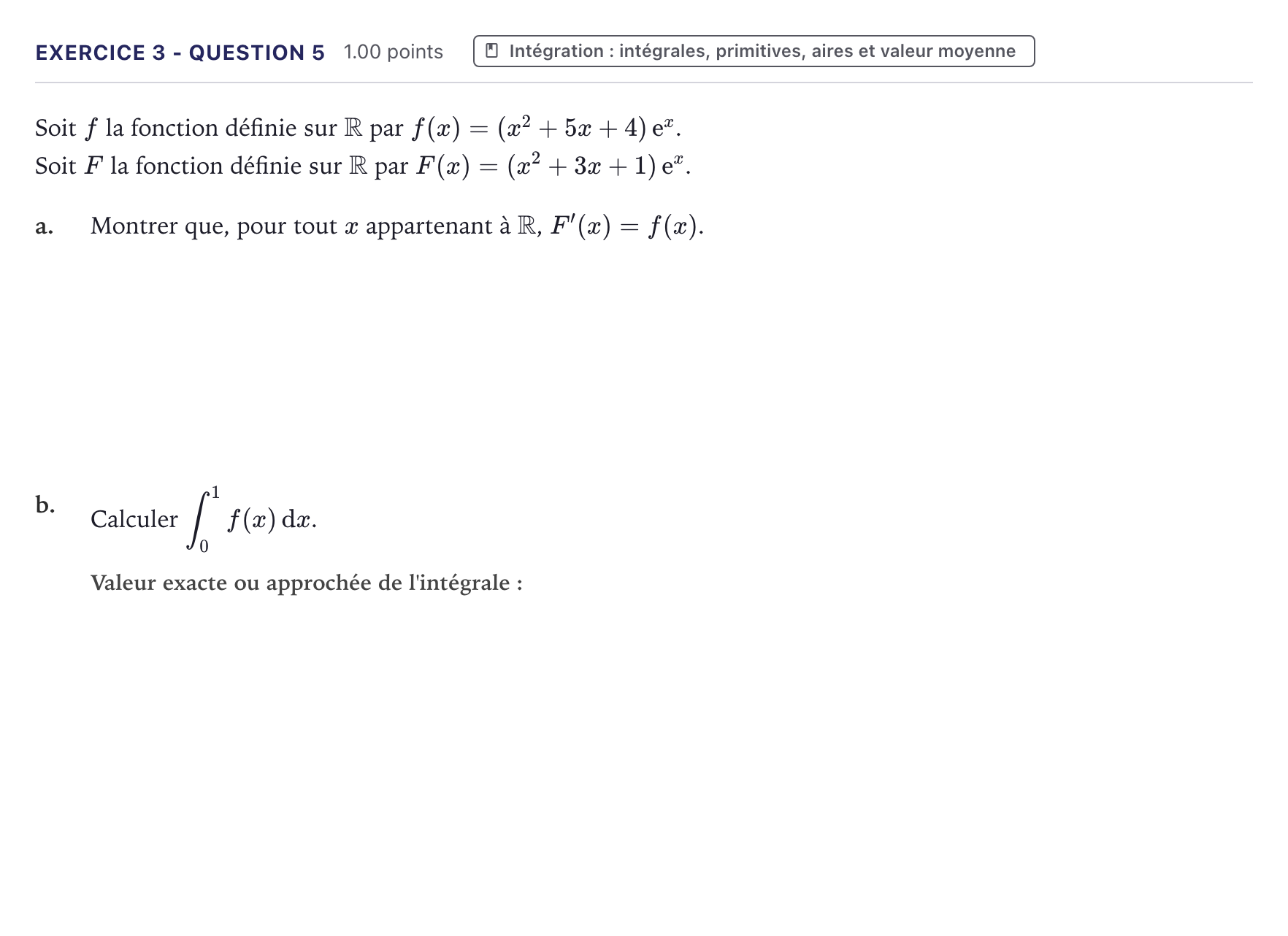 Énoncé: Exercice 3 - Question 5 · Bac STI2D Physique-Chimie et Mathématiques Métropole 2021