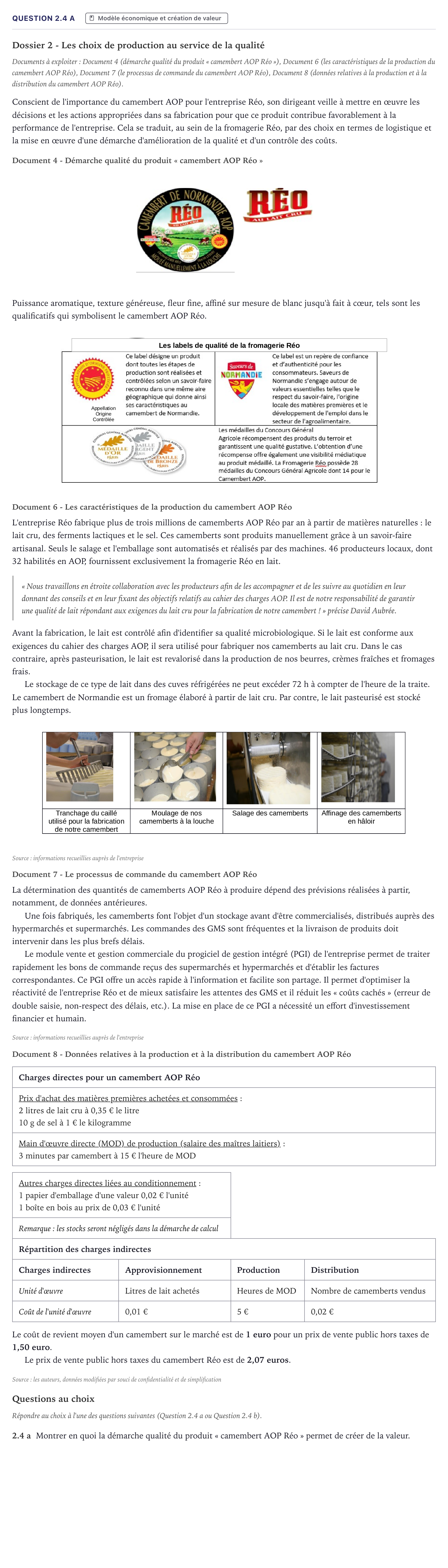 Énoncé: Question 2.4 a · Bac STMG Management des Sciences de Gestion et du Numérique Métropole 2021