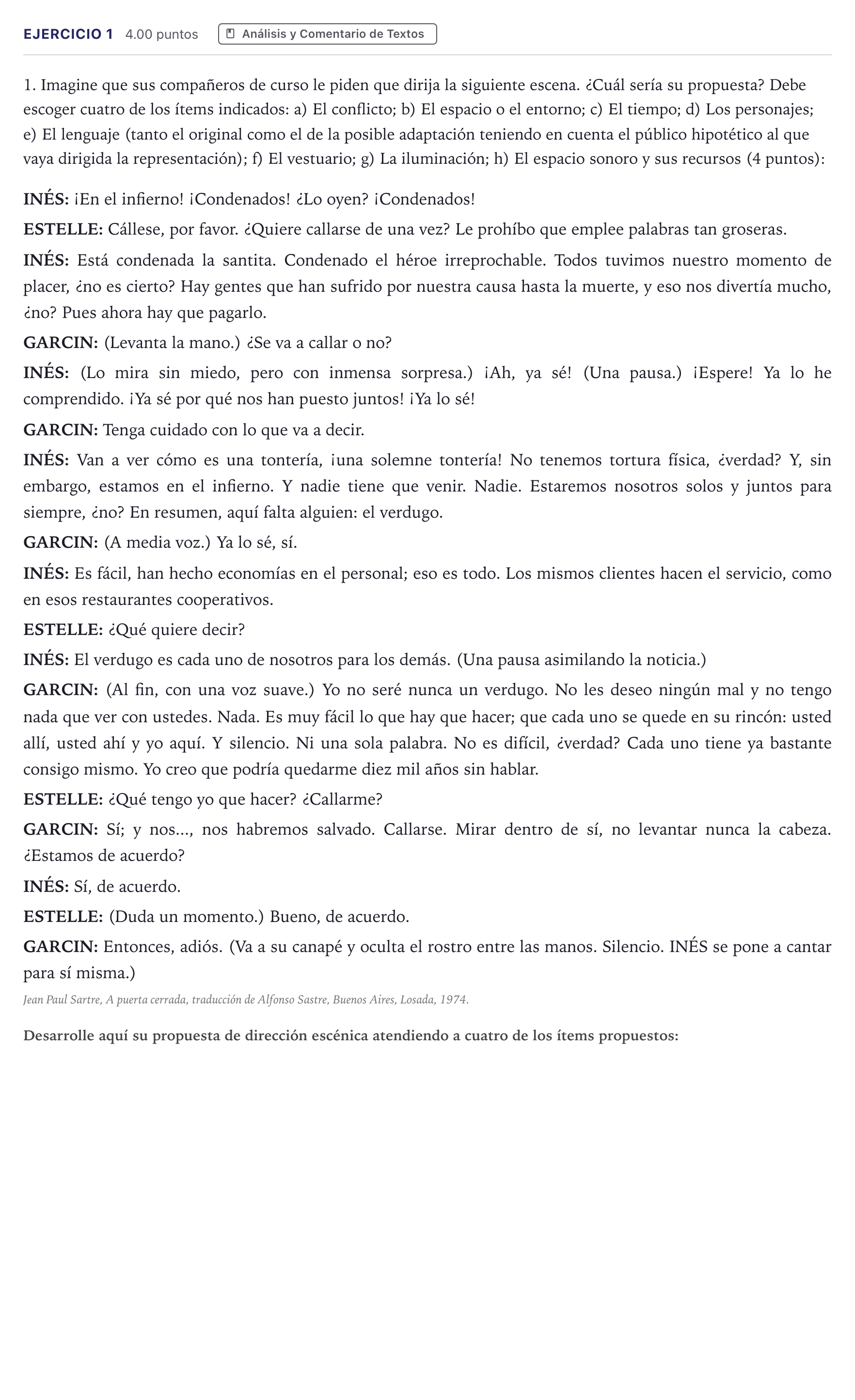 Enunciado: Problema 1 · Artes Escénicas PAU Madrid Ordinaria 2026