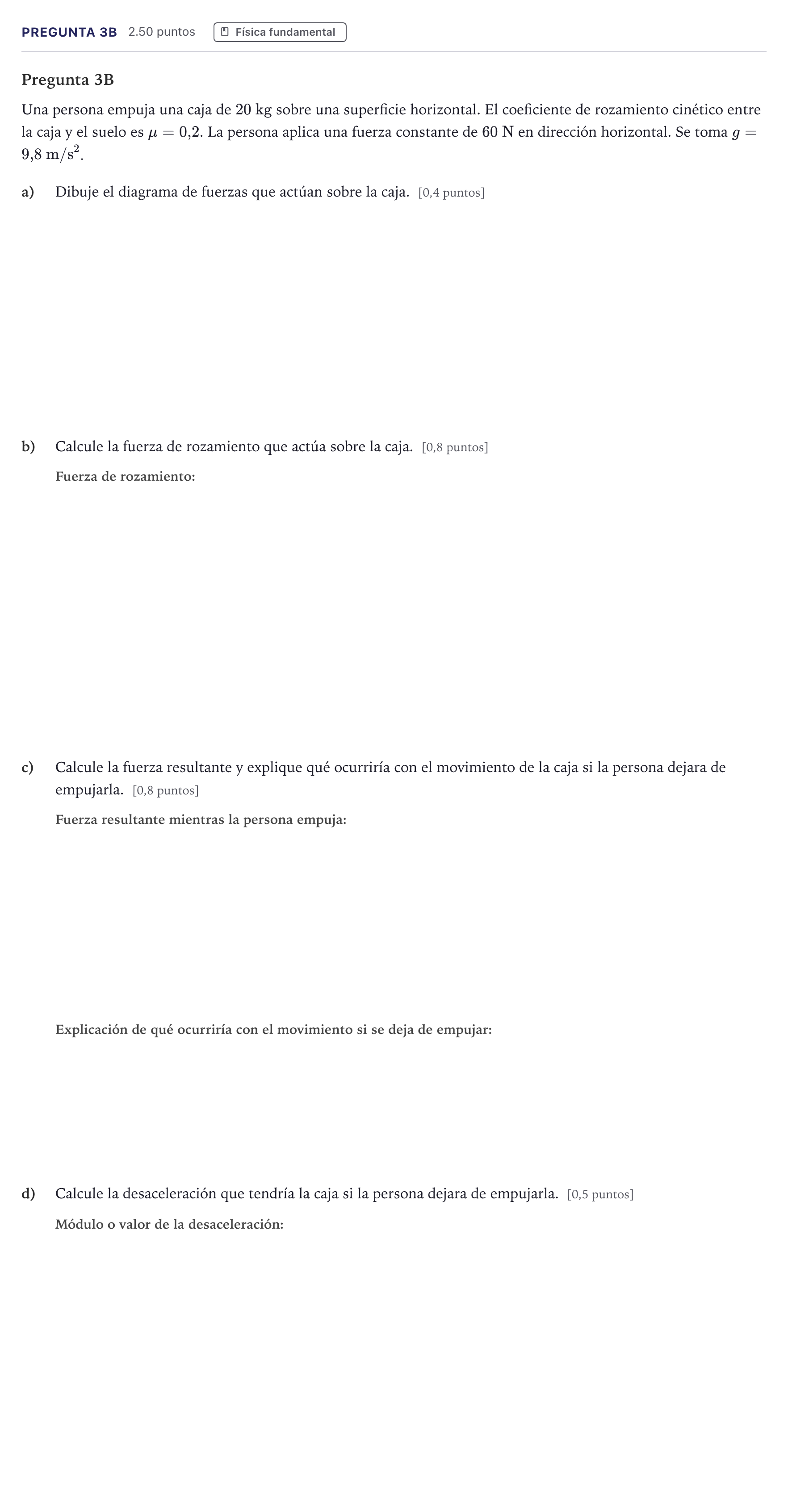 Enunciado: Pregunta 3B · Ciencias Generales PAU Madrid Ordinaria 2026