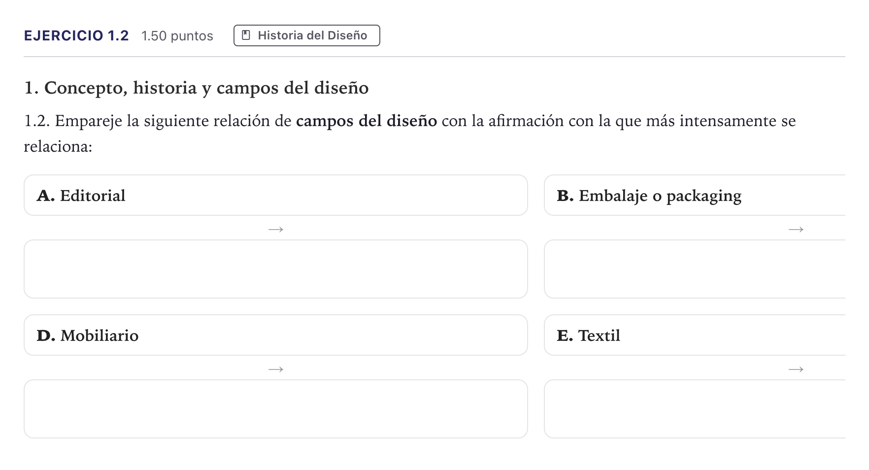 Enunciado: Ejercicio 1.2 · Diseño PAU Madrid Ordinaria 2026