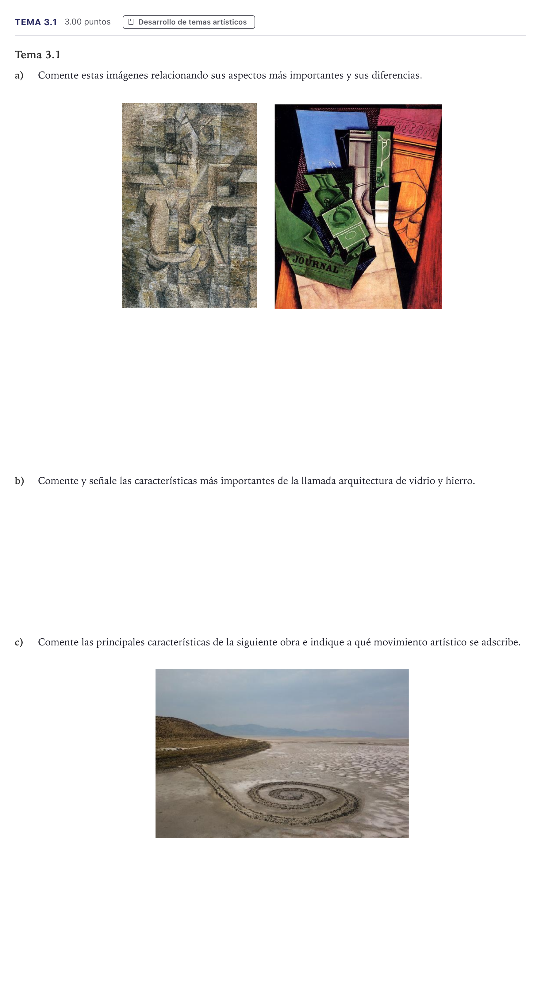 Enunciado: Ejercicio Tema 3.1 · Fundamentos Artísticos PAU Madrid Ordinaria 2026