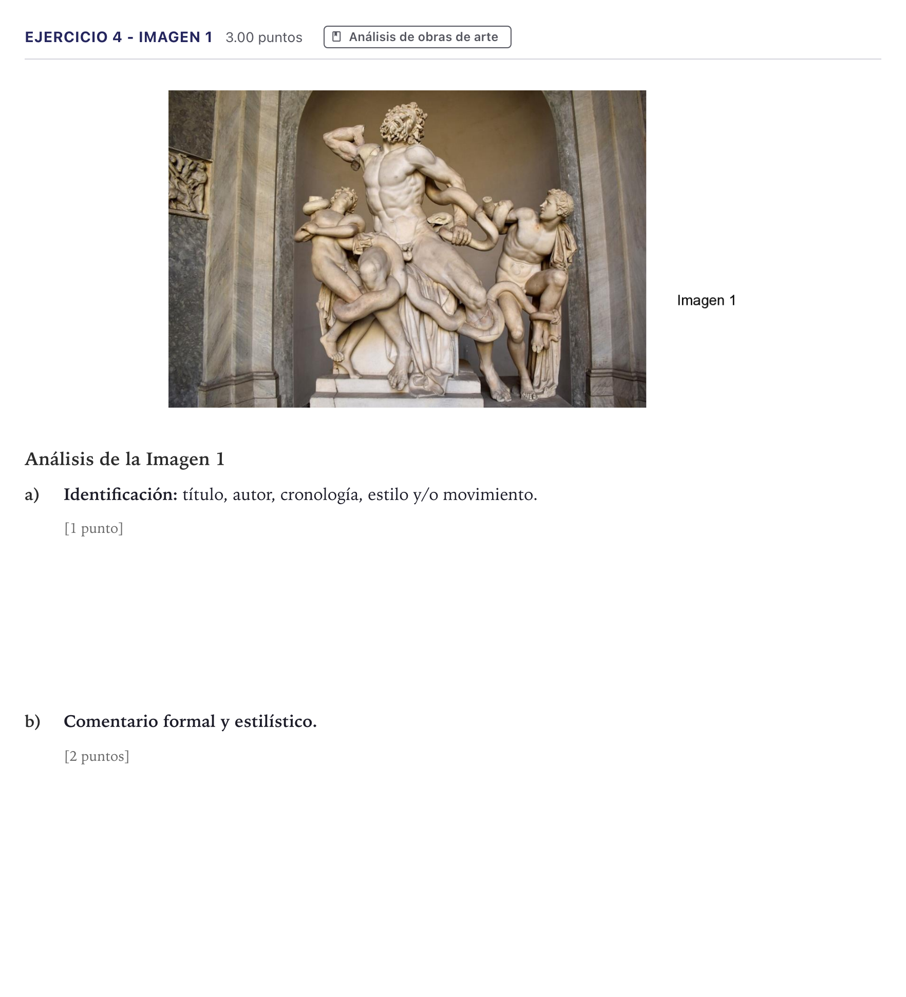 Enunciado: Ejercicio 4 - Imagen 1 · Historia del Arte PAU Madrid Ordinaria 2026