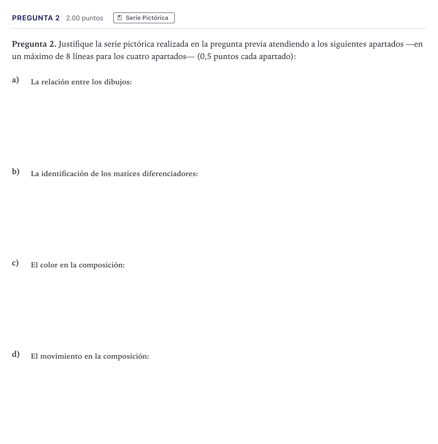 Enunciado: Pregunta 2 · Técnicas de Expresión Gráfico-Plástica PAU Madrid Ordinaria 2026