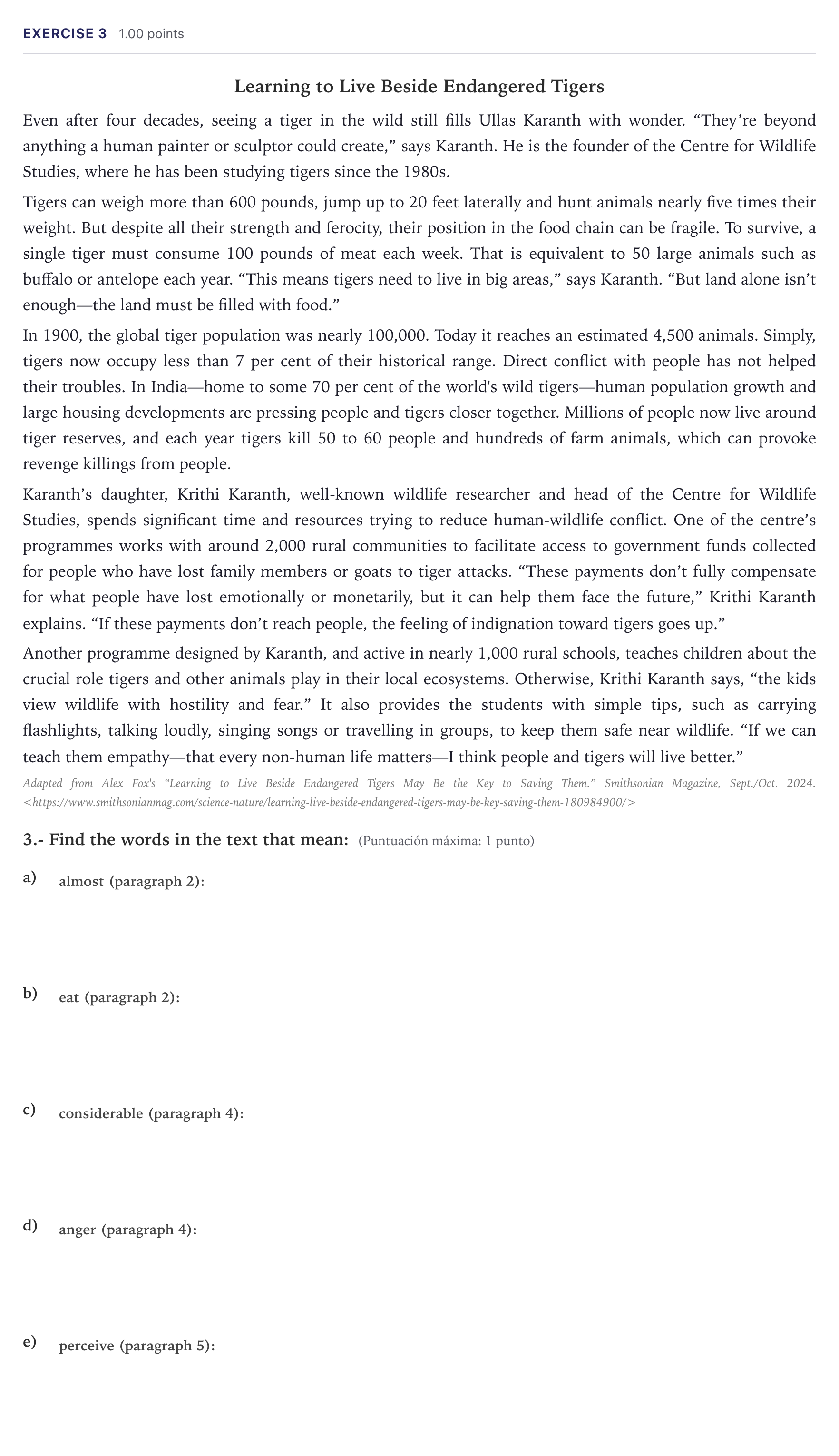 Enunciado: Problema 3 · Inglés PAU Madrid Ordinaria (2ª lengua) Coincidencias 2026