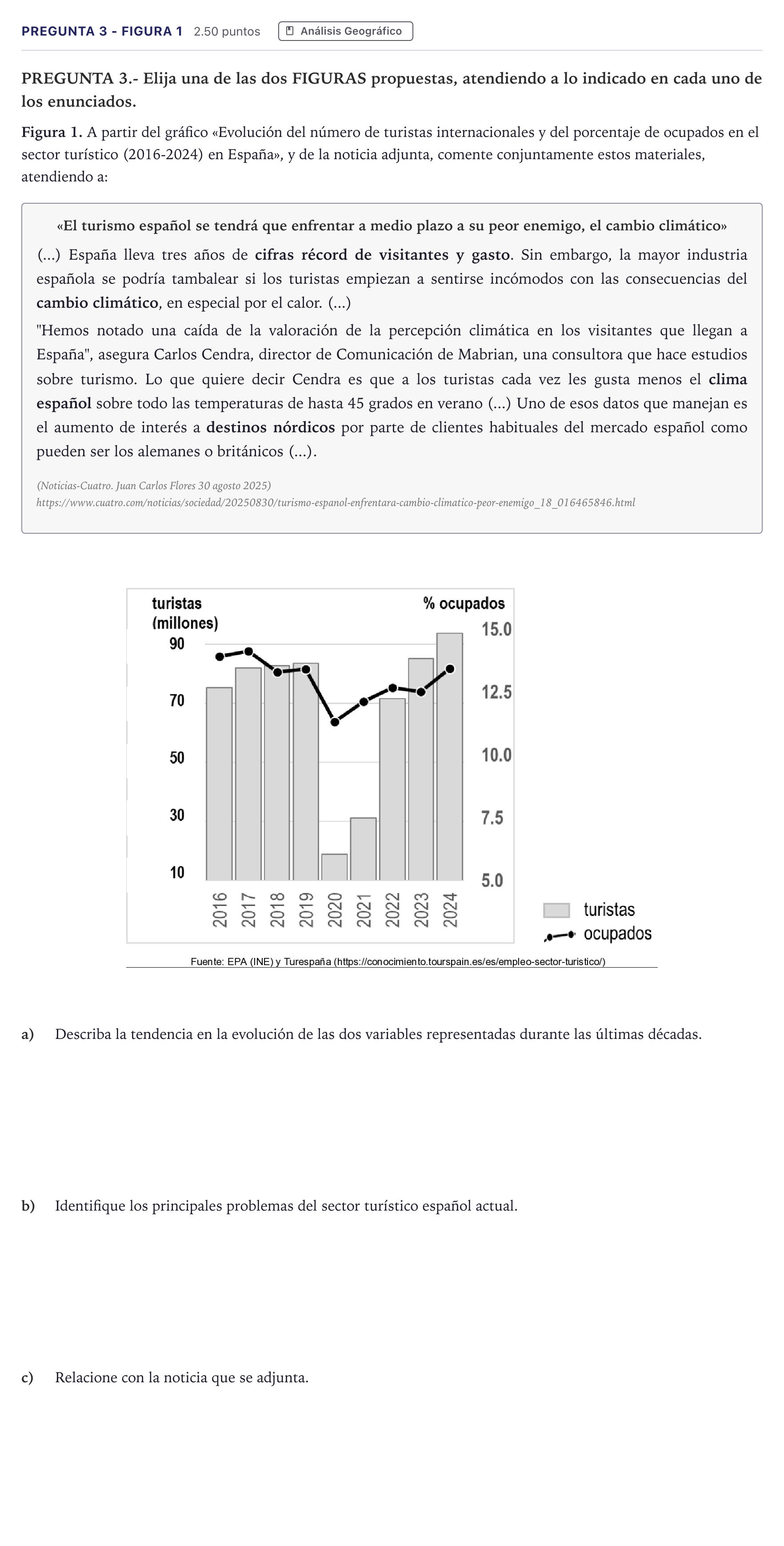 Enunciado: Pregunta 3 - Figura 1 · Geografía PAU Madrid Extraordinaria 2026