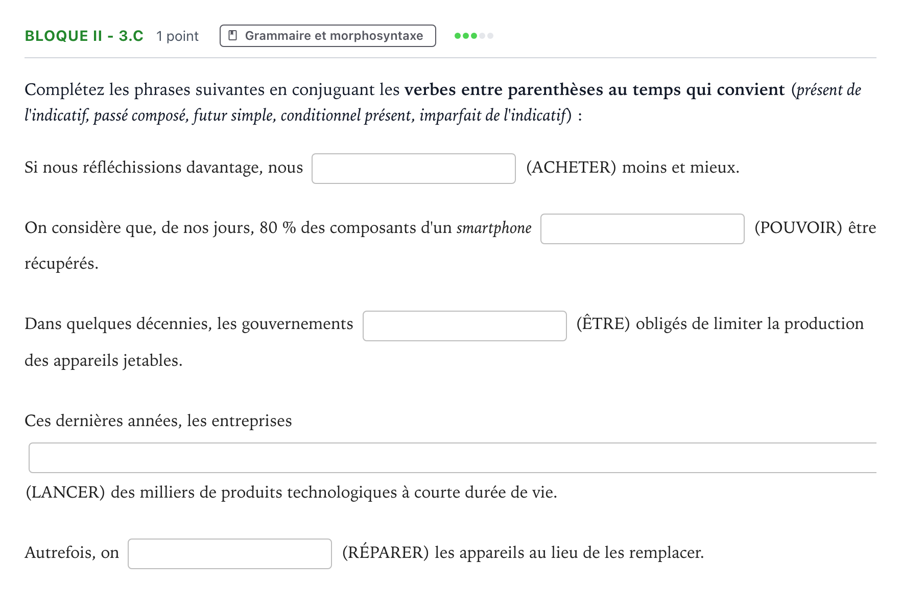 Enunciado: Bloque II - 3.c · Francés PAU Madrid Extraordinaria (2ª lengua) Coincidencias 2026