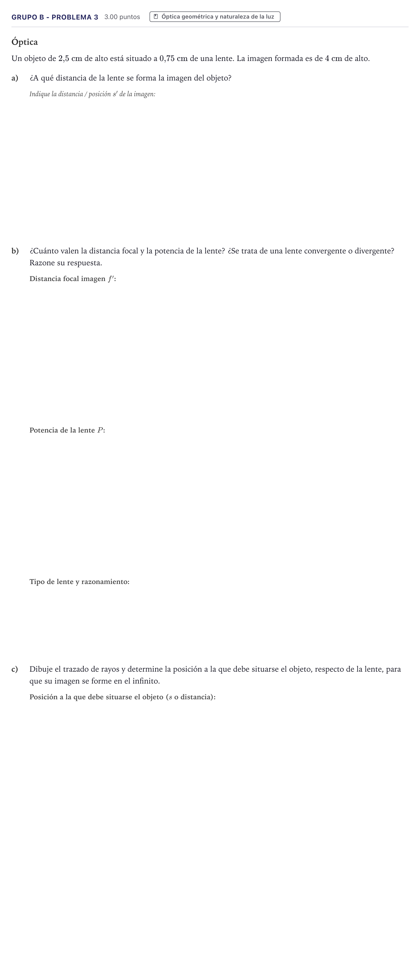 Enunciado: Ejercicio Grupo B - Problema 3 · Física PAU Canarias Junio 2021
