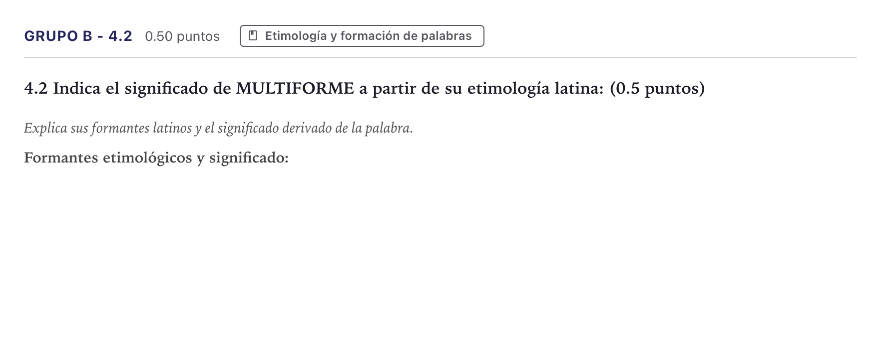 Enunciado: Ejercicio Grupo B - 4.2 · Latín II PAU Canarias Junio 2021