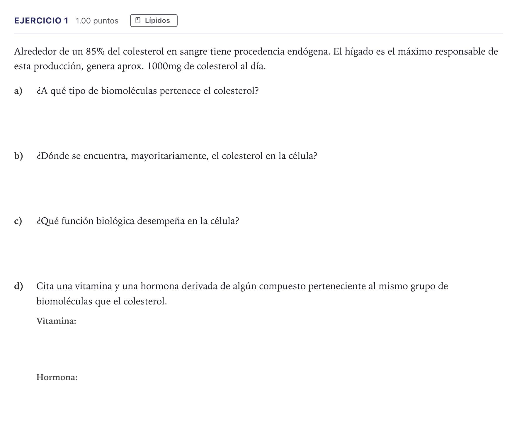 Enunciado: Problema 1 · Biología PAU Canarias Julio 2021