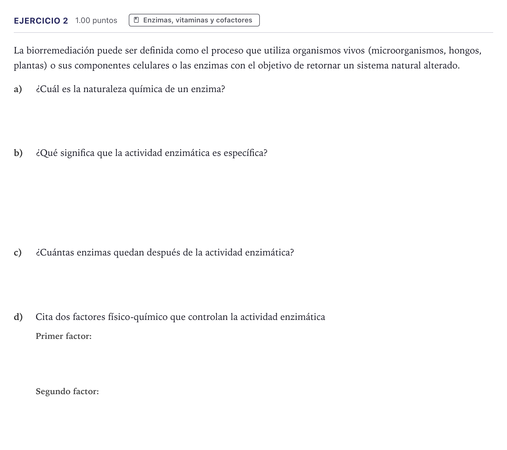 Enunciado: Problema 2 · Biología PAU Canarias Julio 2021