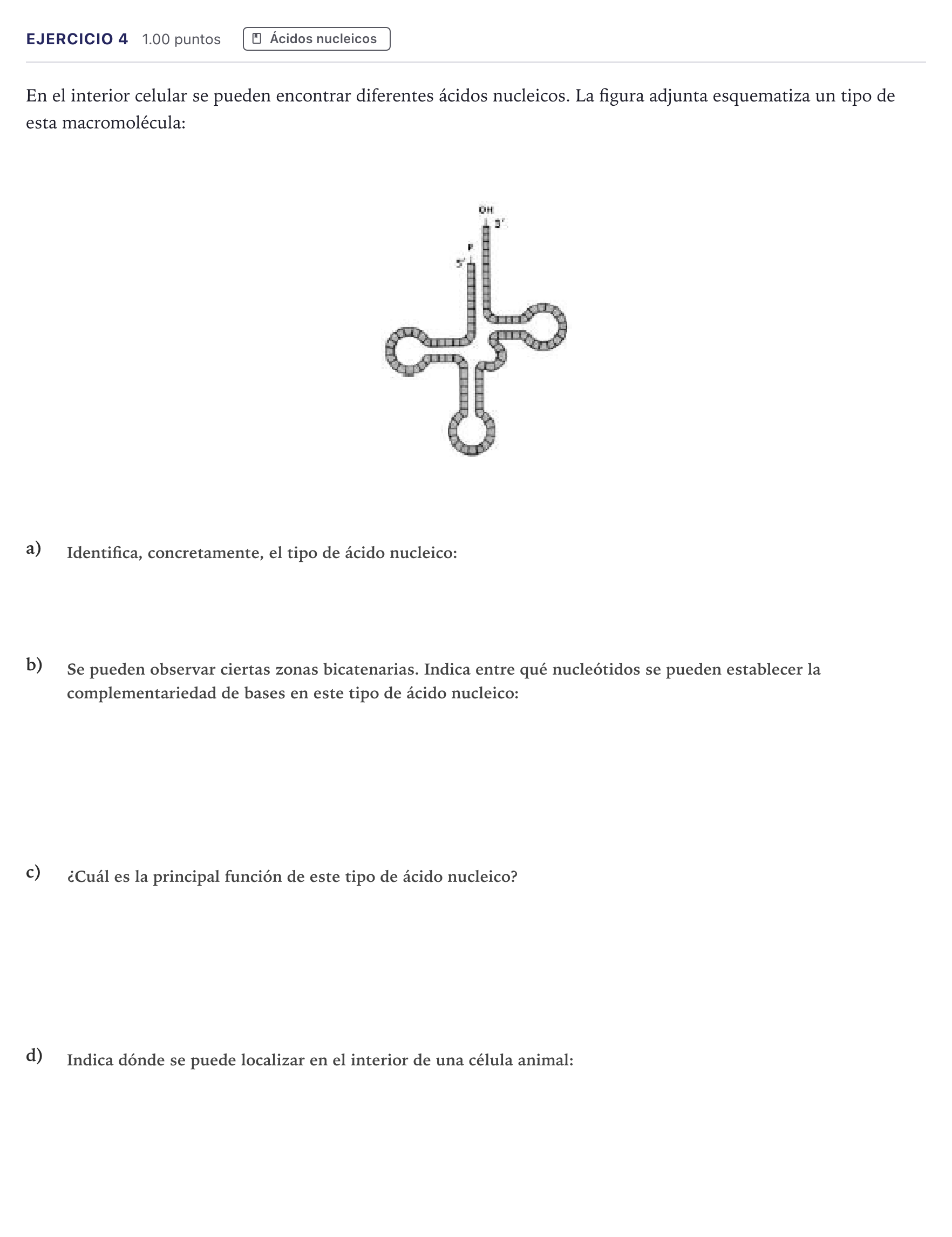 Enunciado: Problema 4 · Biología PAU Canarias Julio 2021
