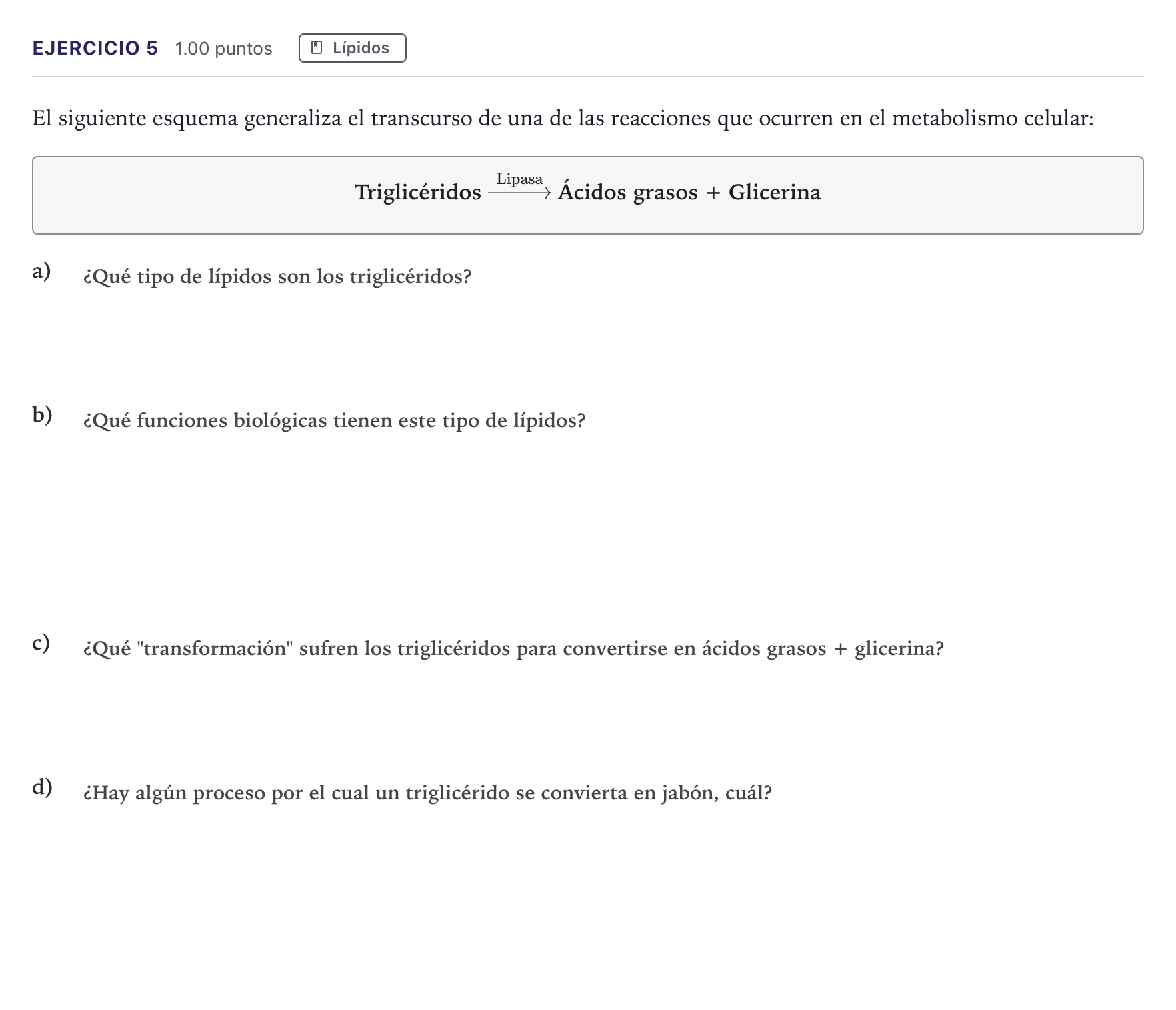 Enunciado: Problema 5 · Biología PAU Canarias Julio 2021