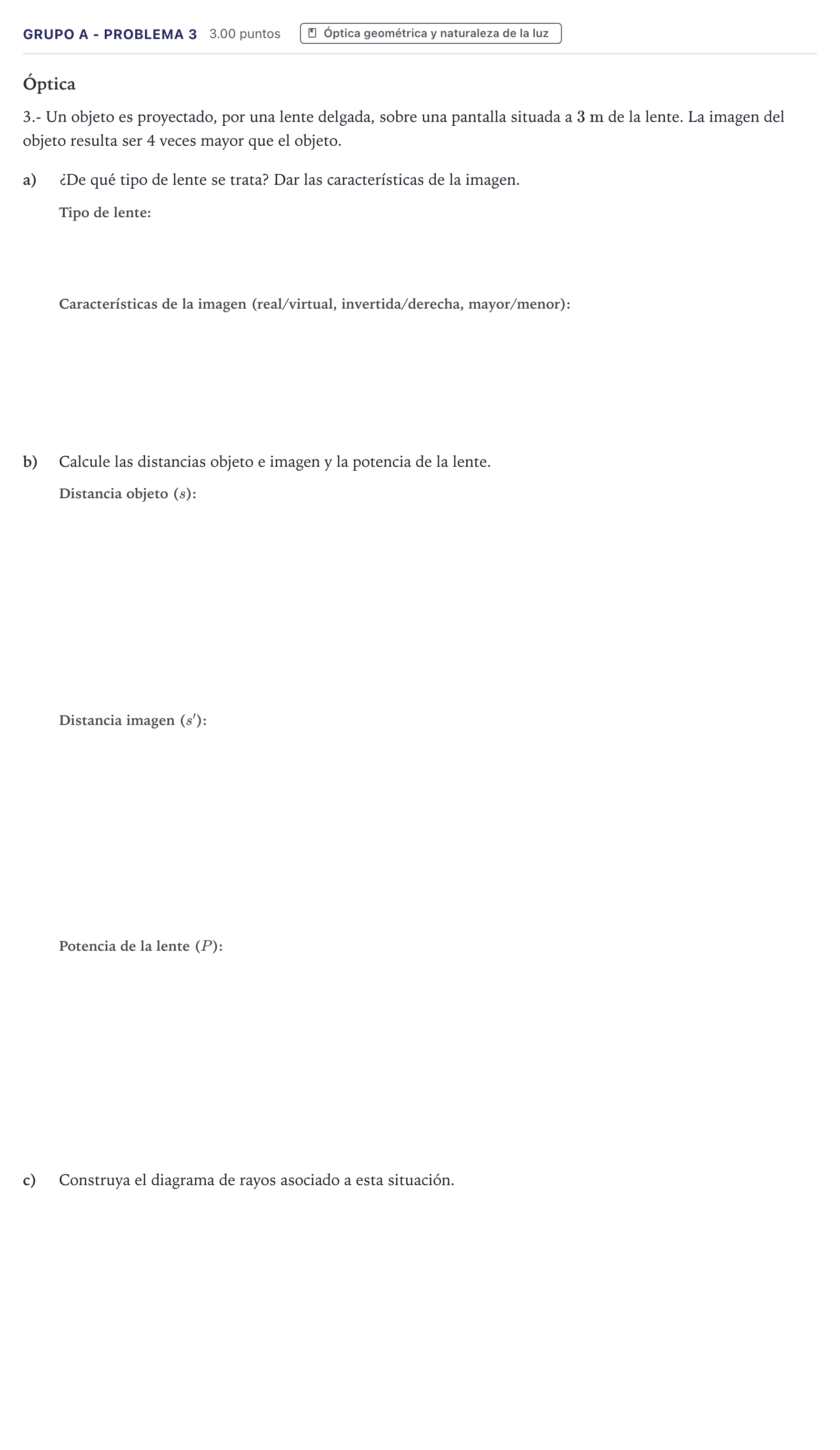 Enunciado: Ejercicio Grupo A - Problema 3 · Física PAU Canarias Julio 2021