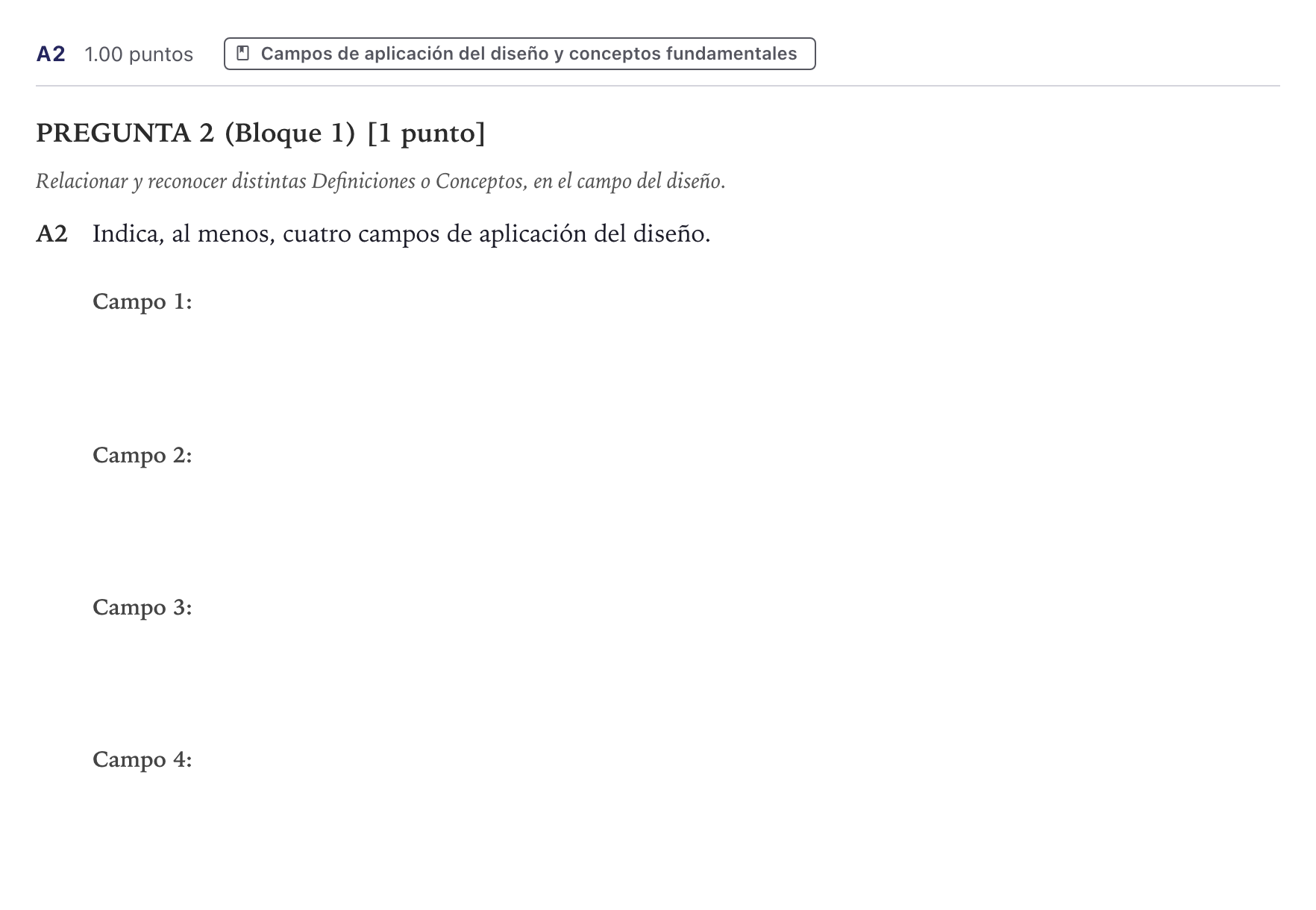 Enunciado: Ejercicio A2 · Diseño PAU Canarias Julio 2021