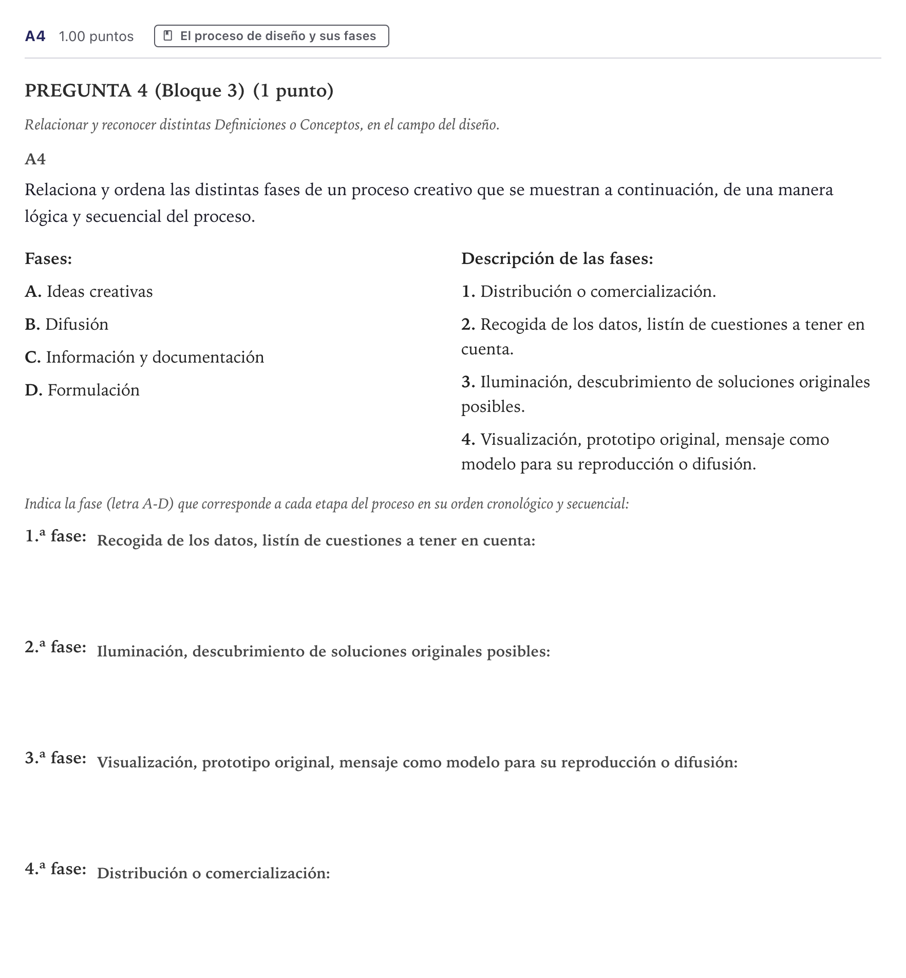 Enunciado: Ejercicio A4 · Diseño PAU Canarias Julio 2021