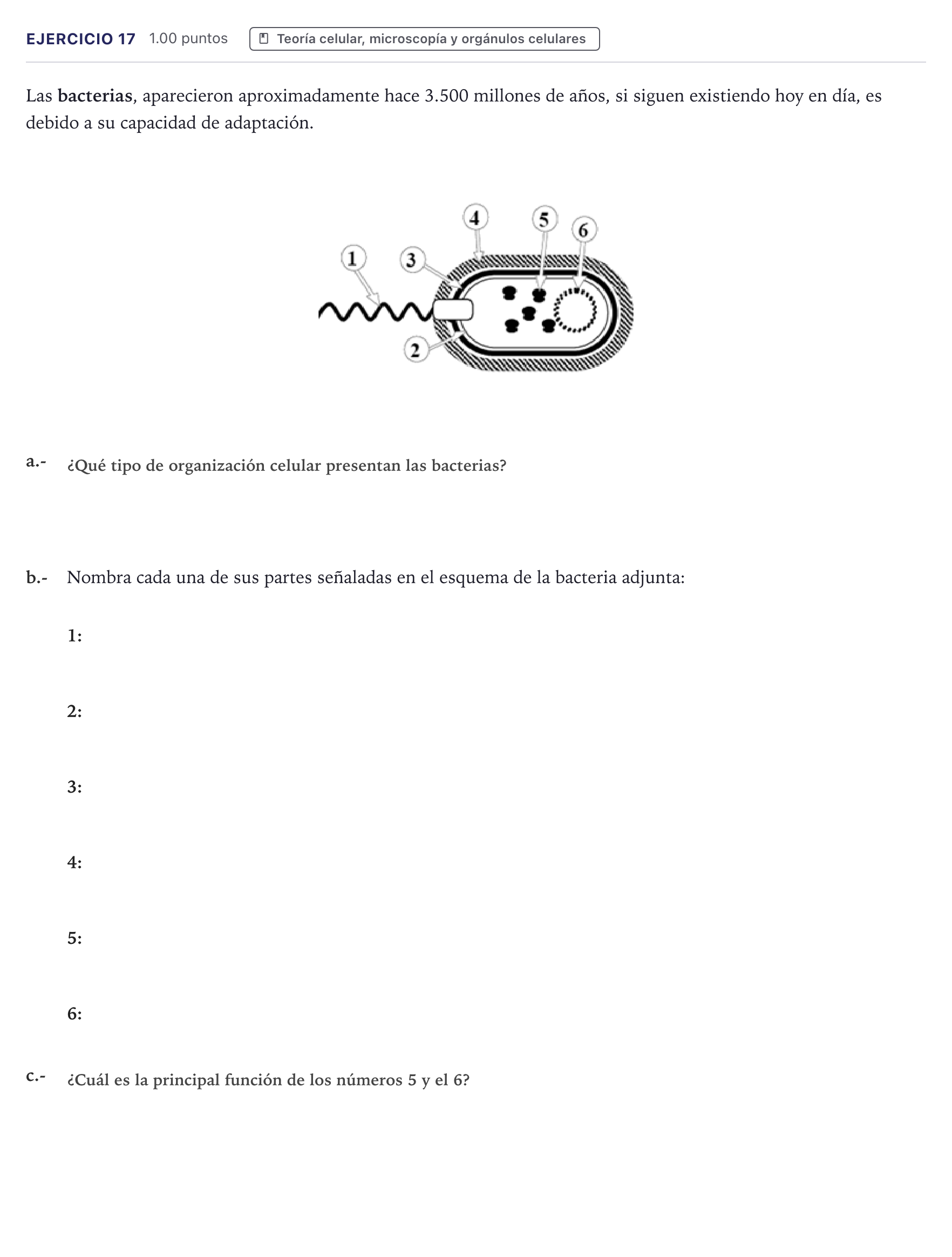 Enunciado: Problema 17 · Biología PAU Canarias Junio 2022