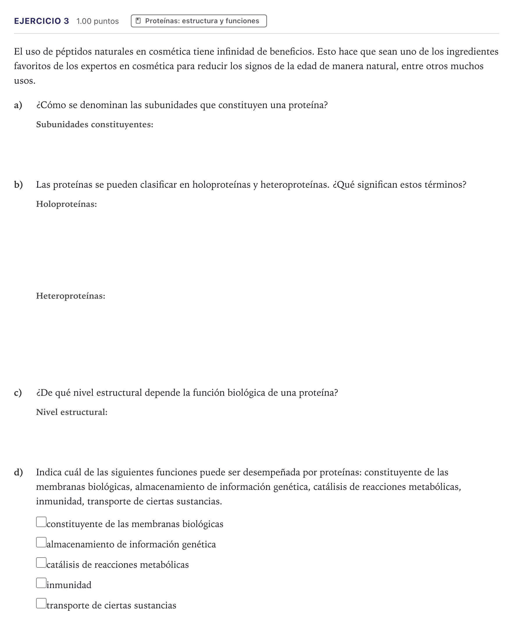 Enunciado: Problema 3 · Biología PAU Canarias Junio 2022