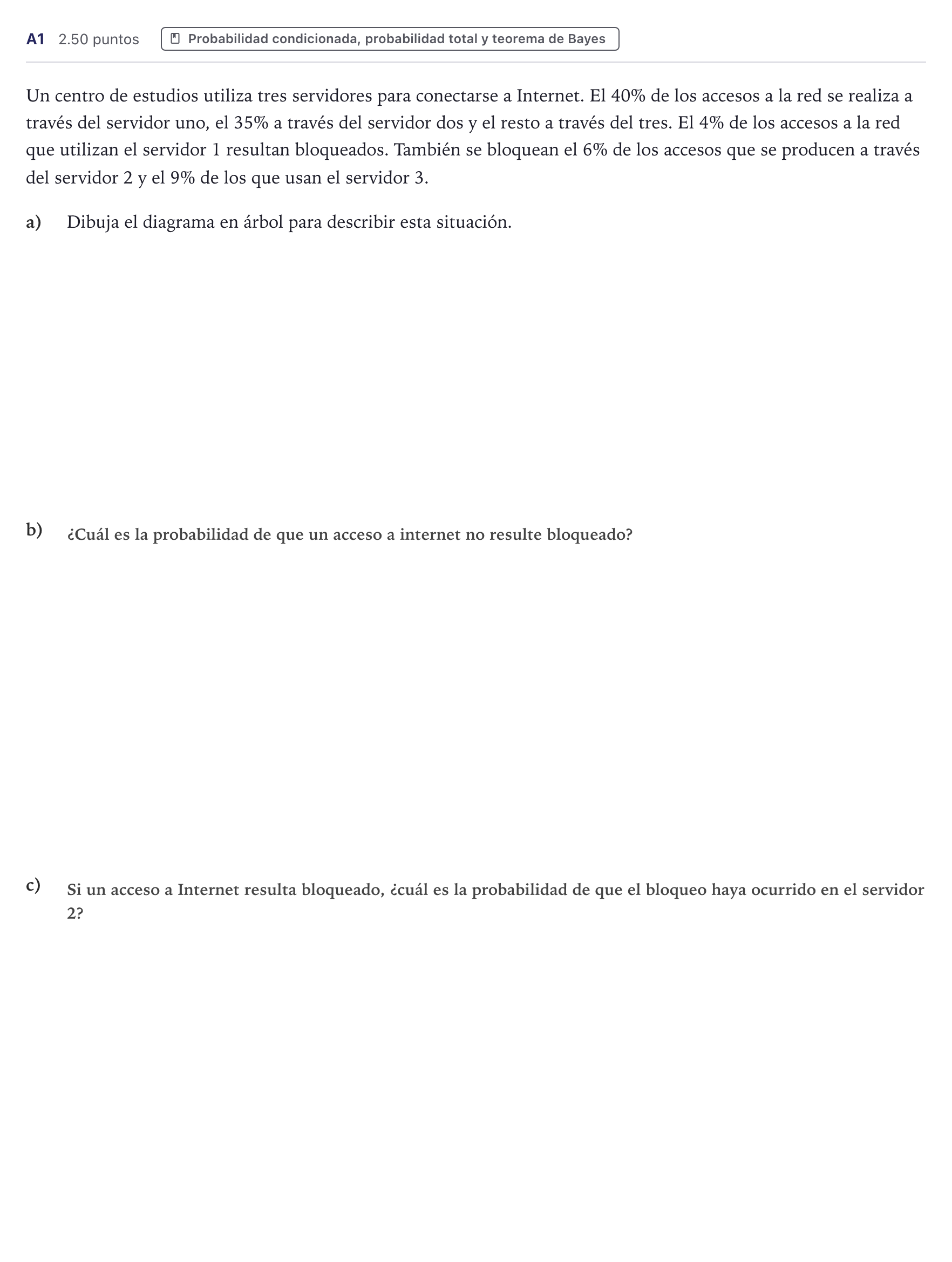Enunciado: Ejercicio A1 · Matemáticas aplicadas a las Ciencias Sociales II PAU Canarias Junio 2022