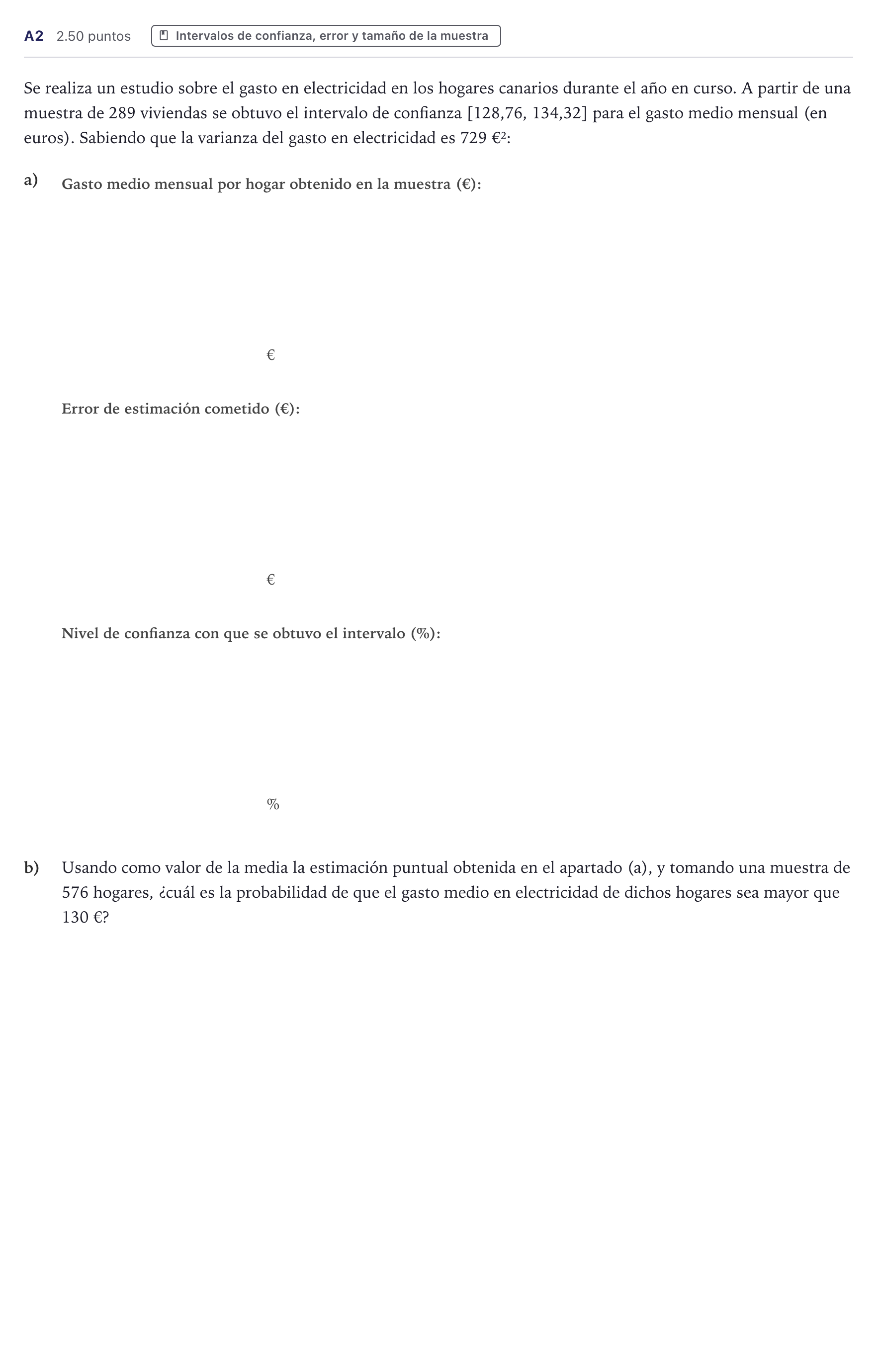 Enunciado: Ejercicio A2 · Matemáticas aplicadas a las Ciencias Sociales II PAU Canarias Junio 2022