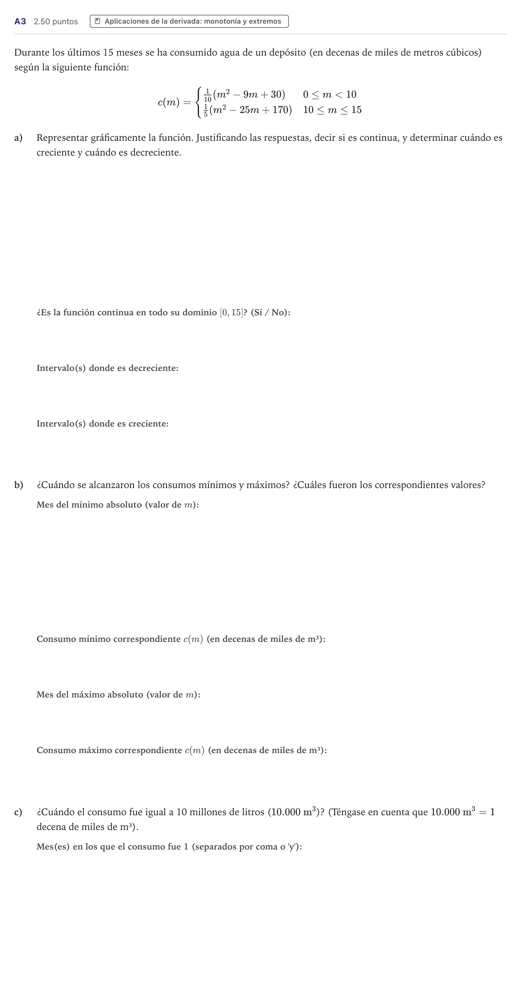 Enunciado: Ejercicio A3 · Matemáticas aplicadas a las Ciencias Sociales II PAU Canarias Junio 2022