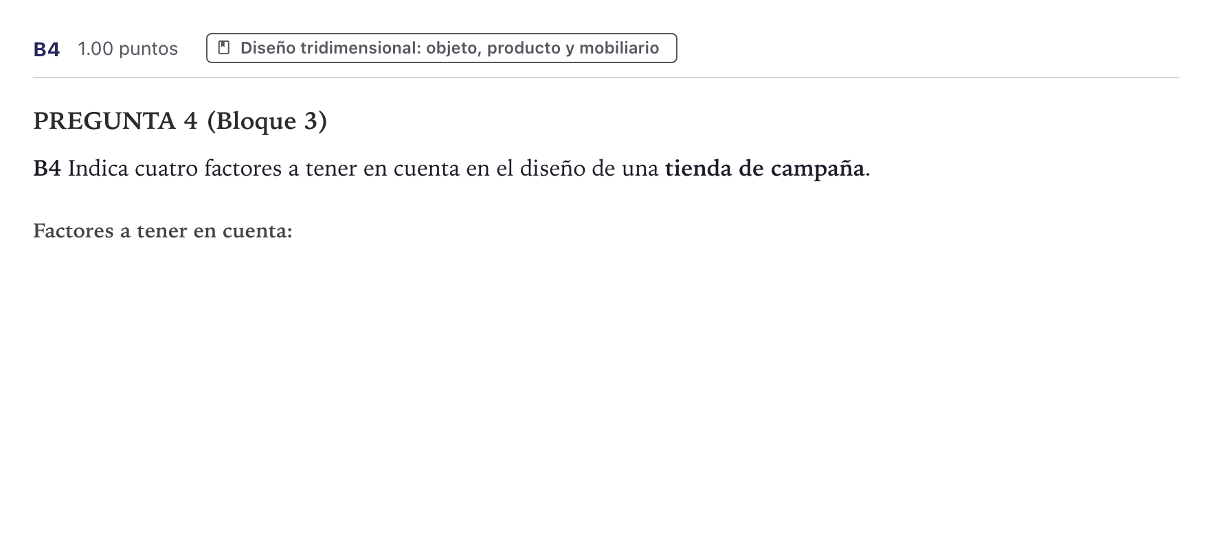 Enunciado: Ejercicio B4 · Diseño PAU Canarias Junio 2022