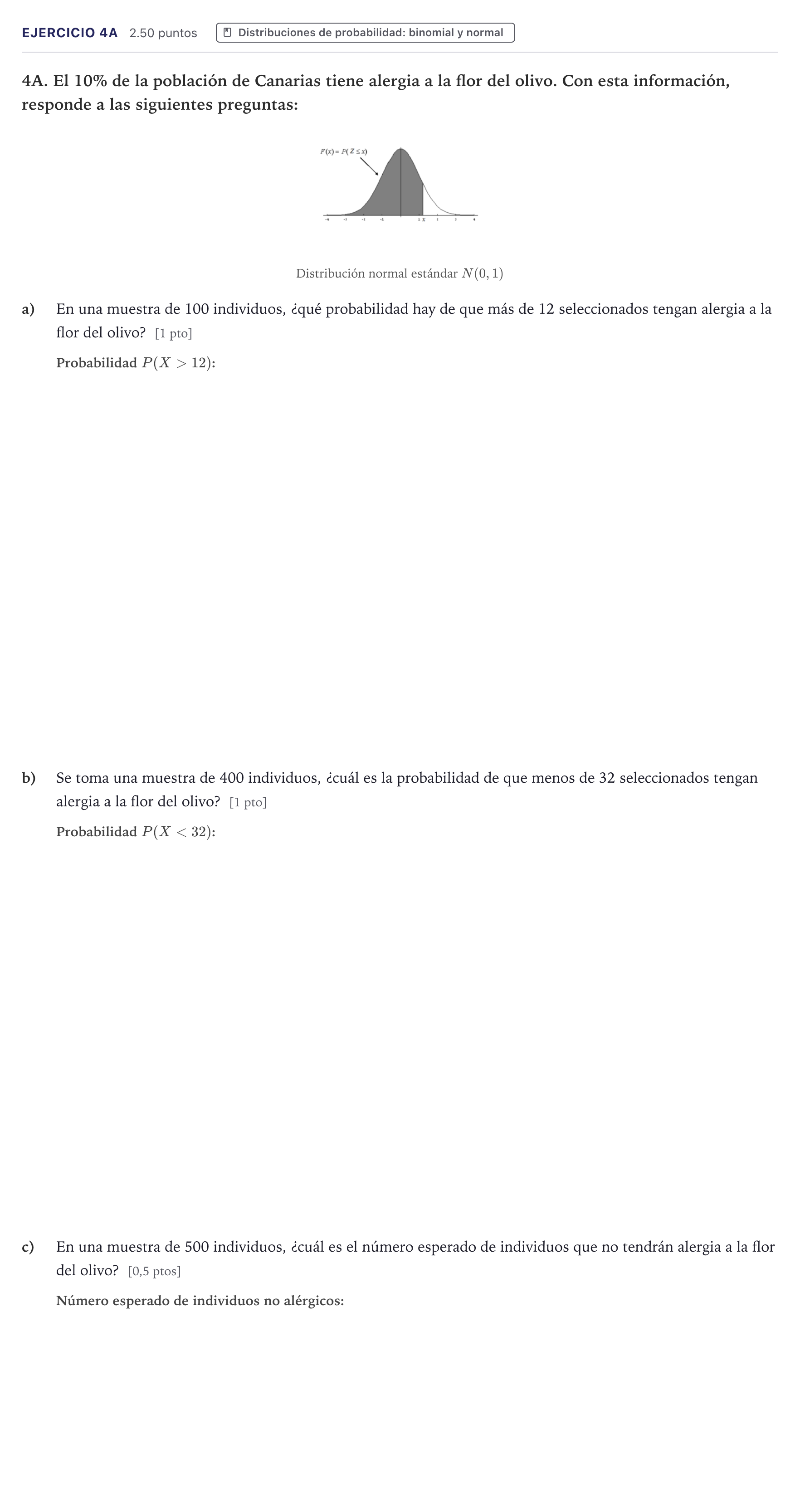 Enunciado: Ejercicio 4A · Matemáticas II PAU Canarias Julio 2022