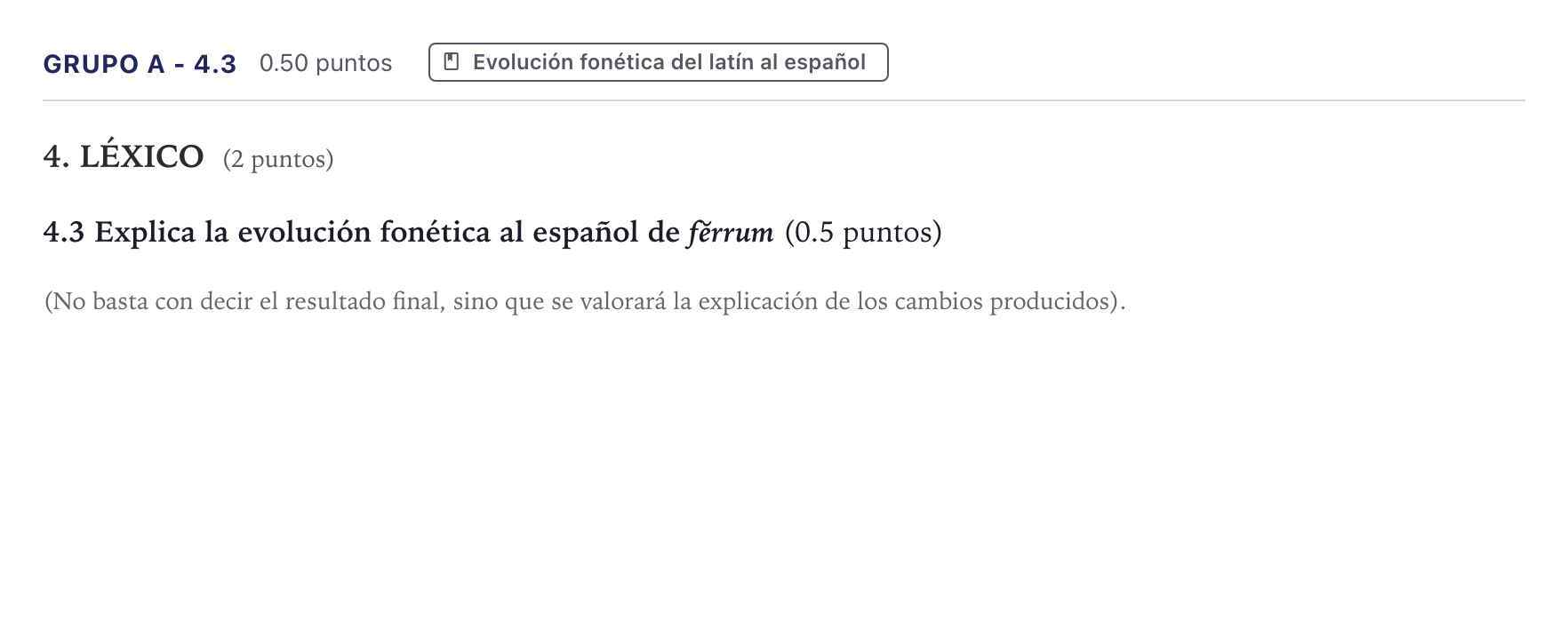 Enunciado: Ejercicio Grupo A - 4.3 · Latín II PAU Canarias Julio 2022