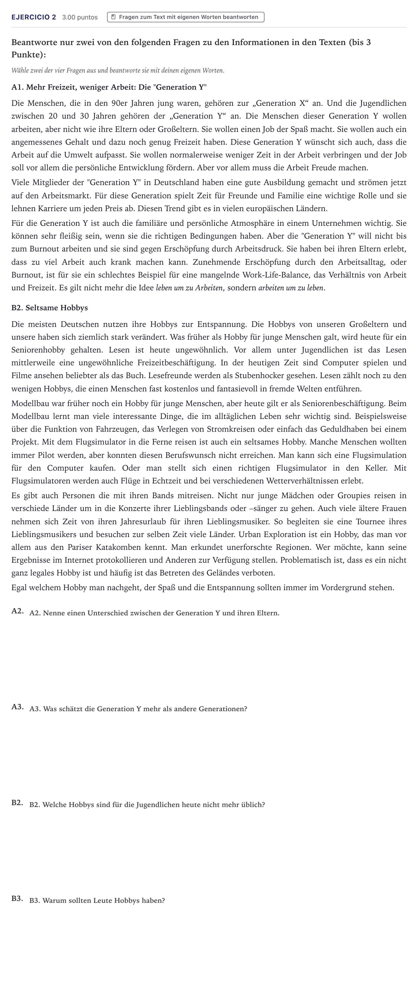 Enunciado: Problema 2 · Alemán PAU Canarias Julio (2) 2023