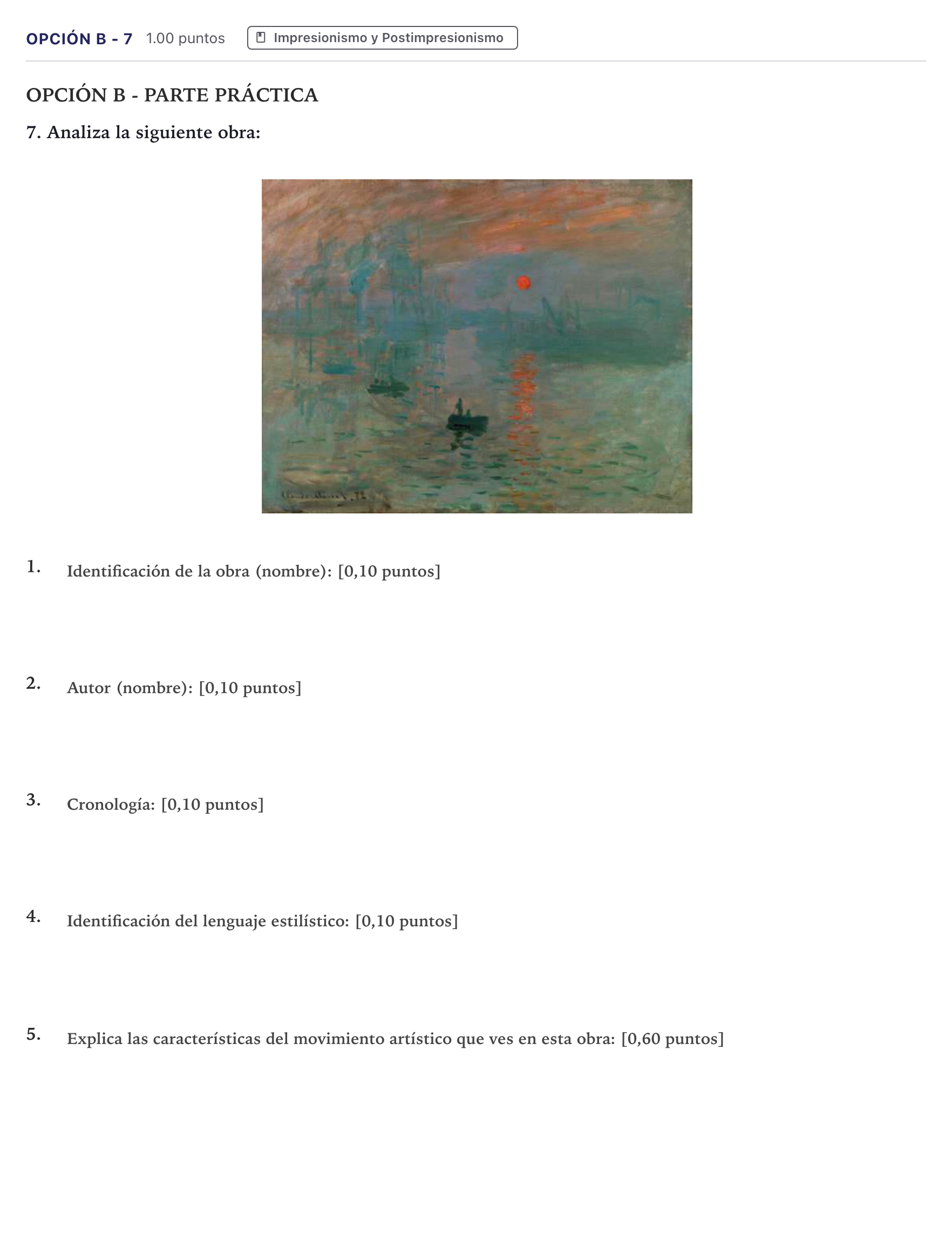Enunciado: Opción B - 7 · Fundamentos Artísticos PAU Canarias Junio 2024