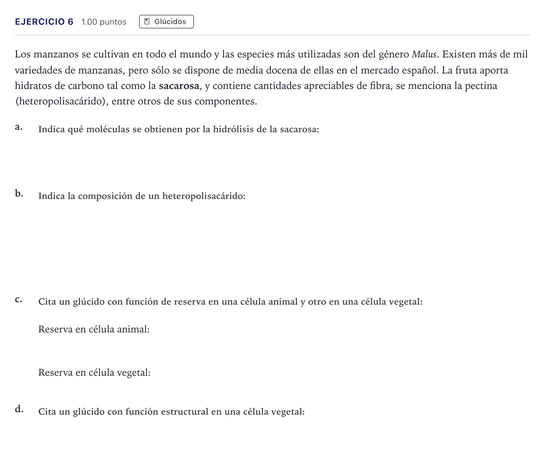 Enunciado: Problema 6 · Biología PAU Canarias Junio 2024