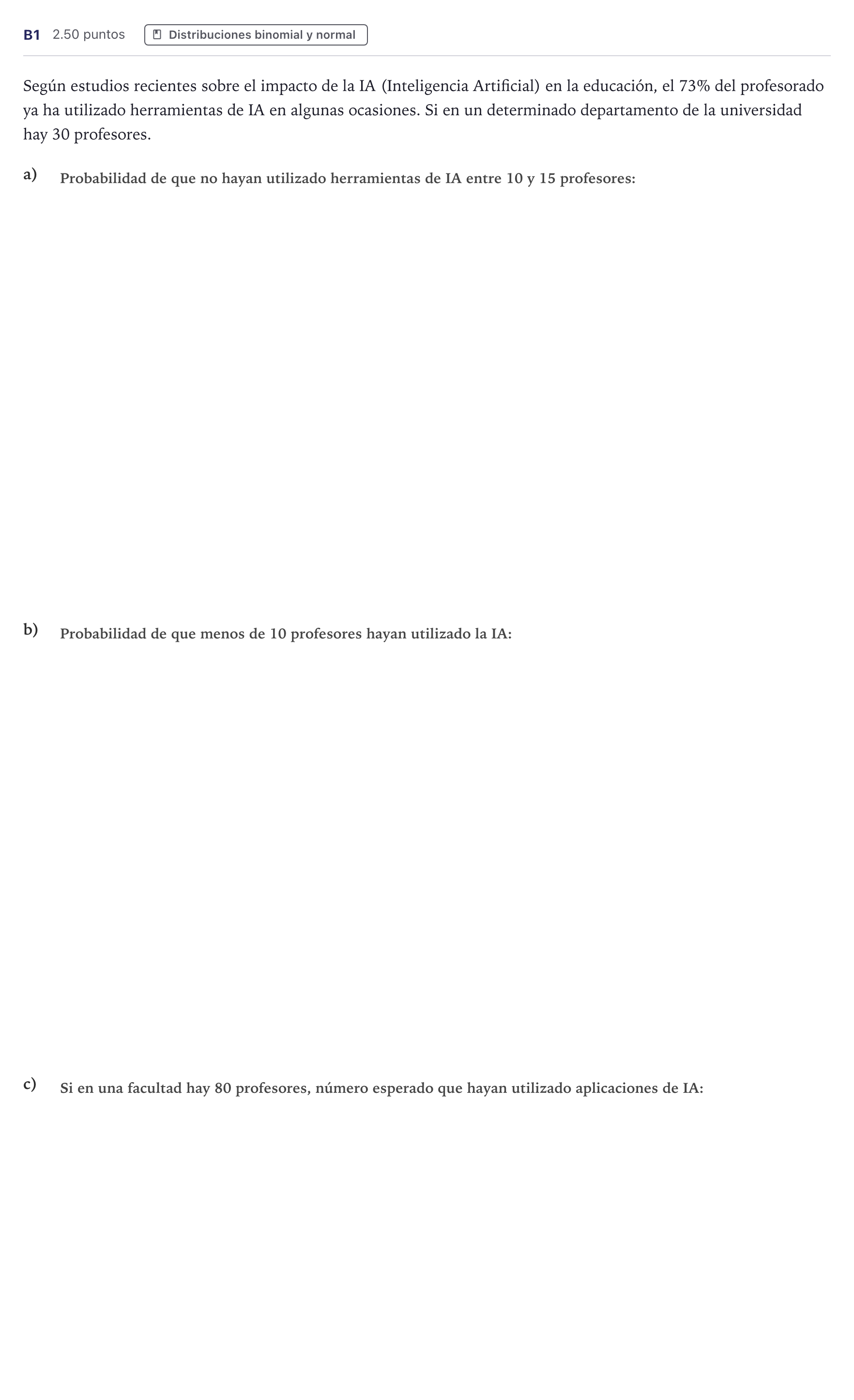 Enunciado: Ejercicio B1 · Matemáticas aplicadas a las Ciencias Sociales II PAU Canarias Junio (Ciencias) 2024